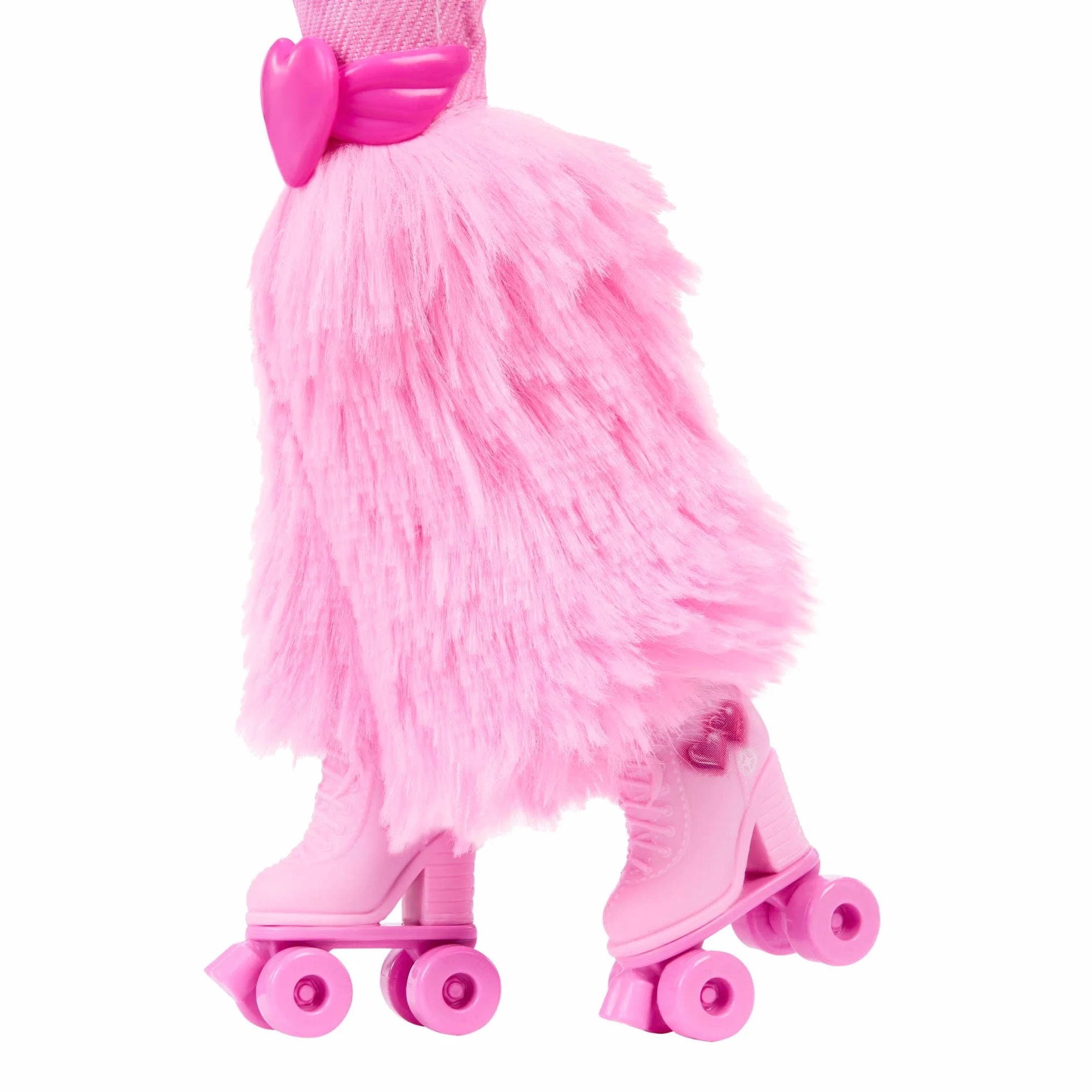 Barbie Dream Besties Lalka Brooklyn na wrotkach do ustawiania w różnych pozach, z ciemnobrązowymi włosami, wrotkami i akcesoriami z motywem muzyki, JFX97