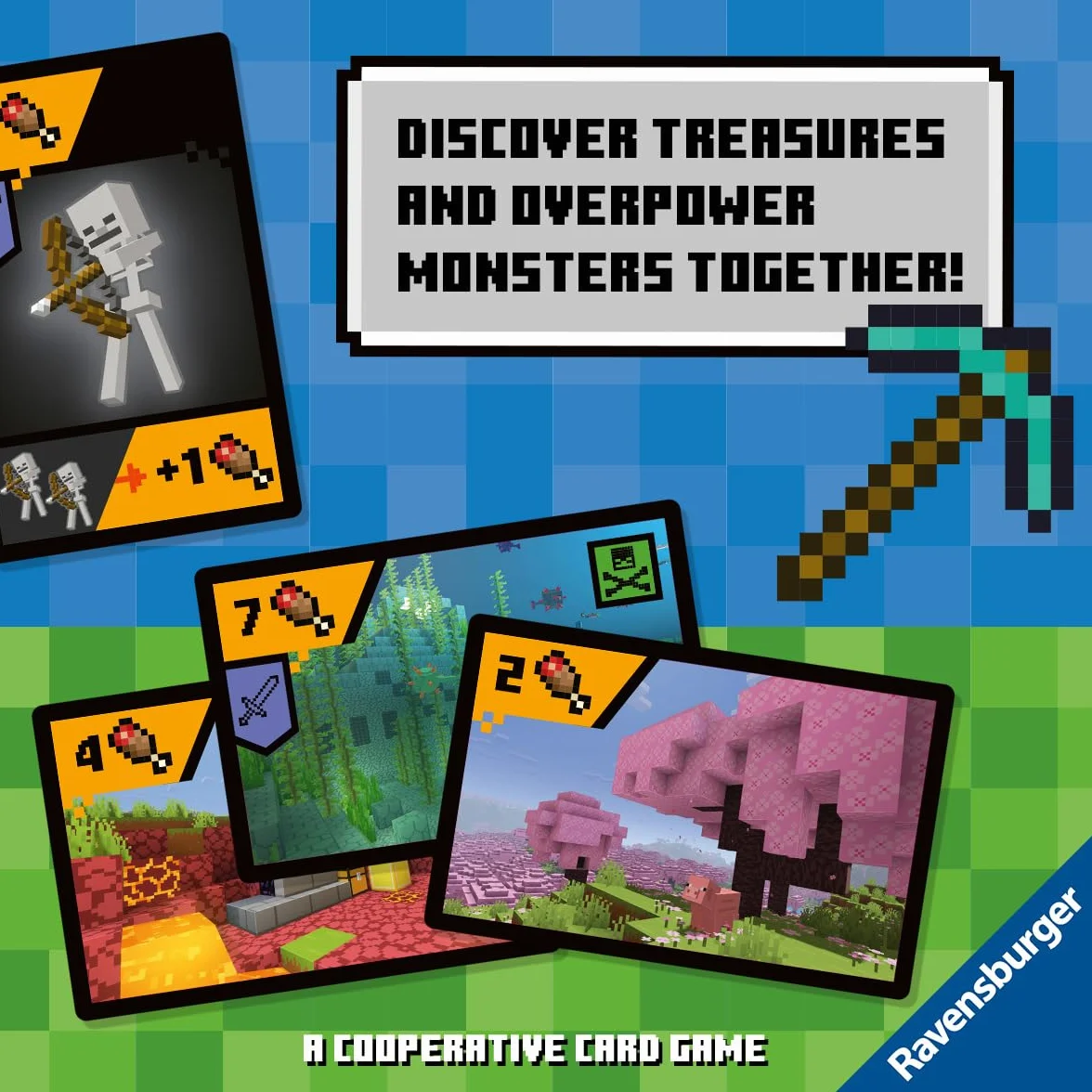 Ravensburger 21580 Minecraft Explorers - Kooperatives Kartenspiel für 1-4 Personen ab 8 Jahren: A Cooperative Card Game