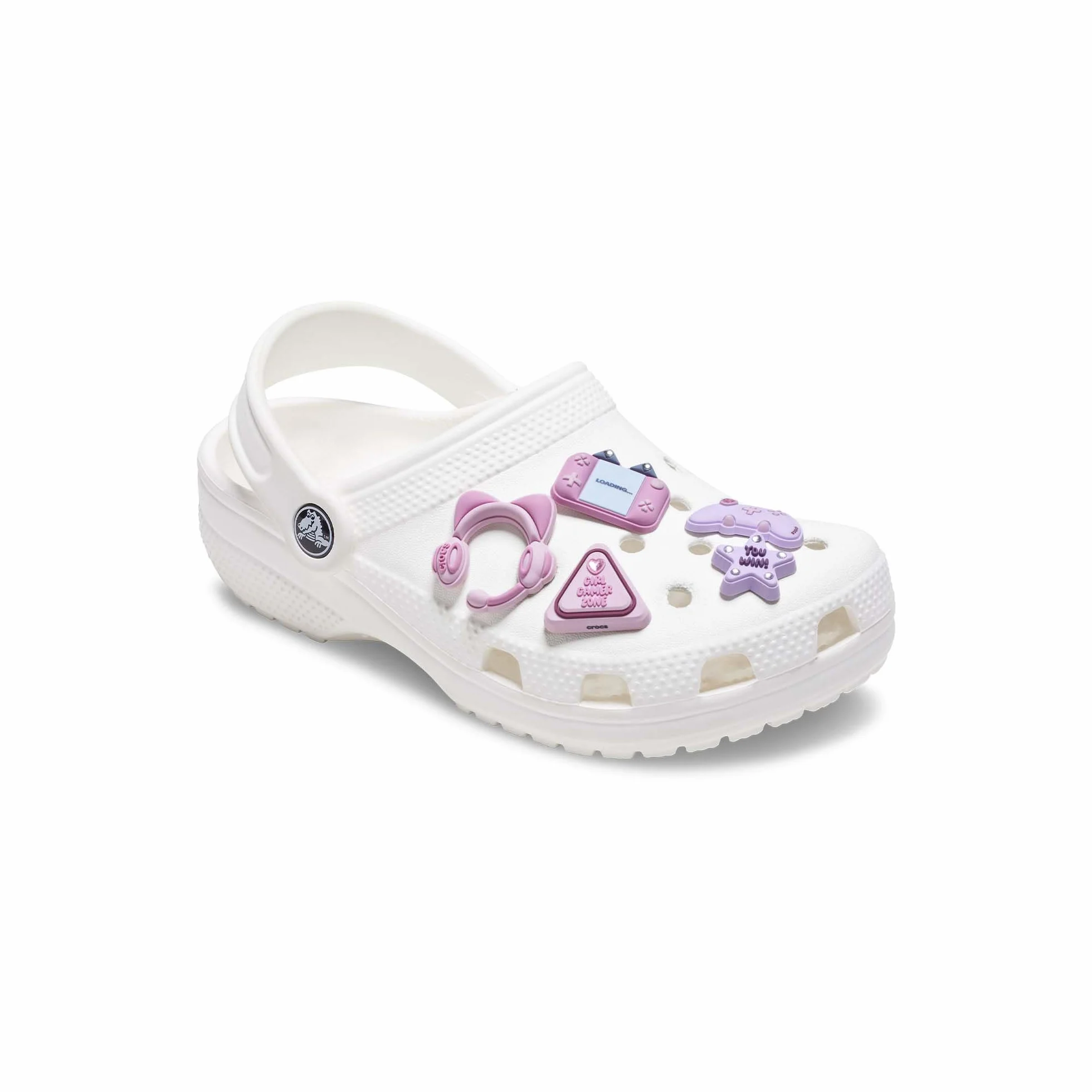 Crocs Unisex Girl Gamer 5-pak zawieszek do butów, wielokolorowe, jeden rozmiar, wielobarwny, Rozmiar Uniwersalny