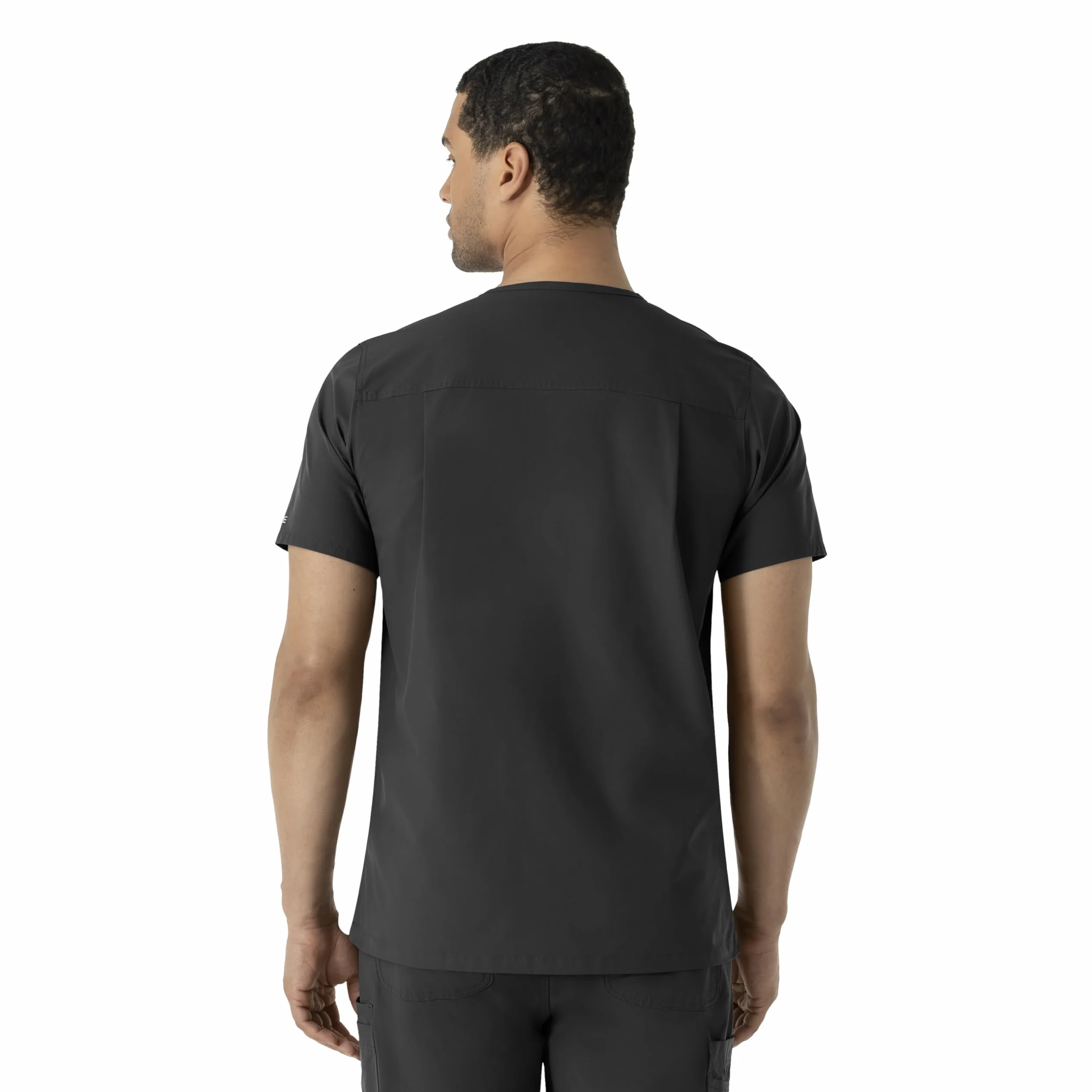 Carhartt Scrubs C16113 Force® Modern Fit V-Neck Top - Medium Regular - Black
