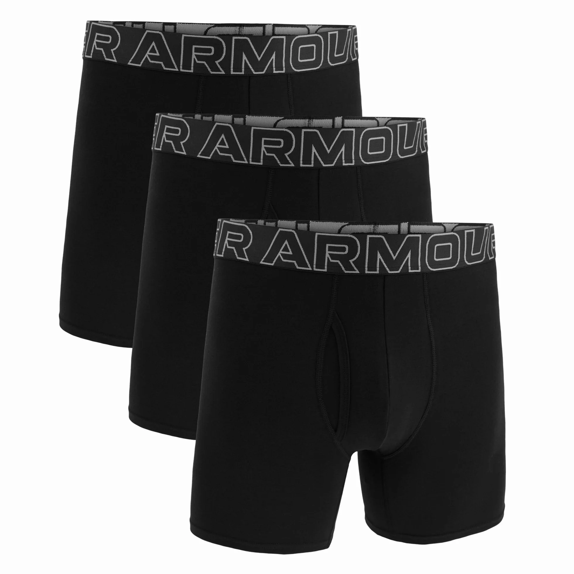 Under Armour Bielizna męska 15 cm Cotton Boxerjock - 3-pak, Czarny, M
