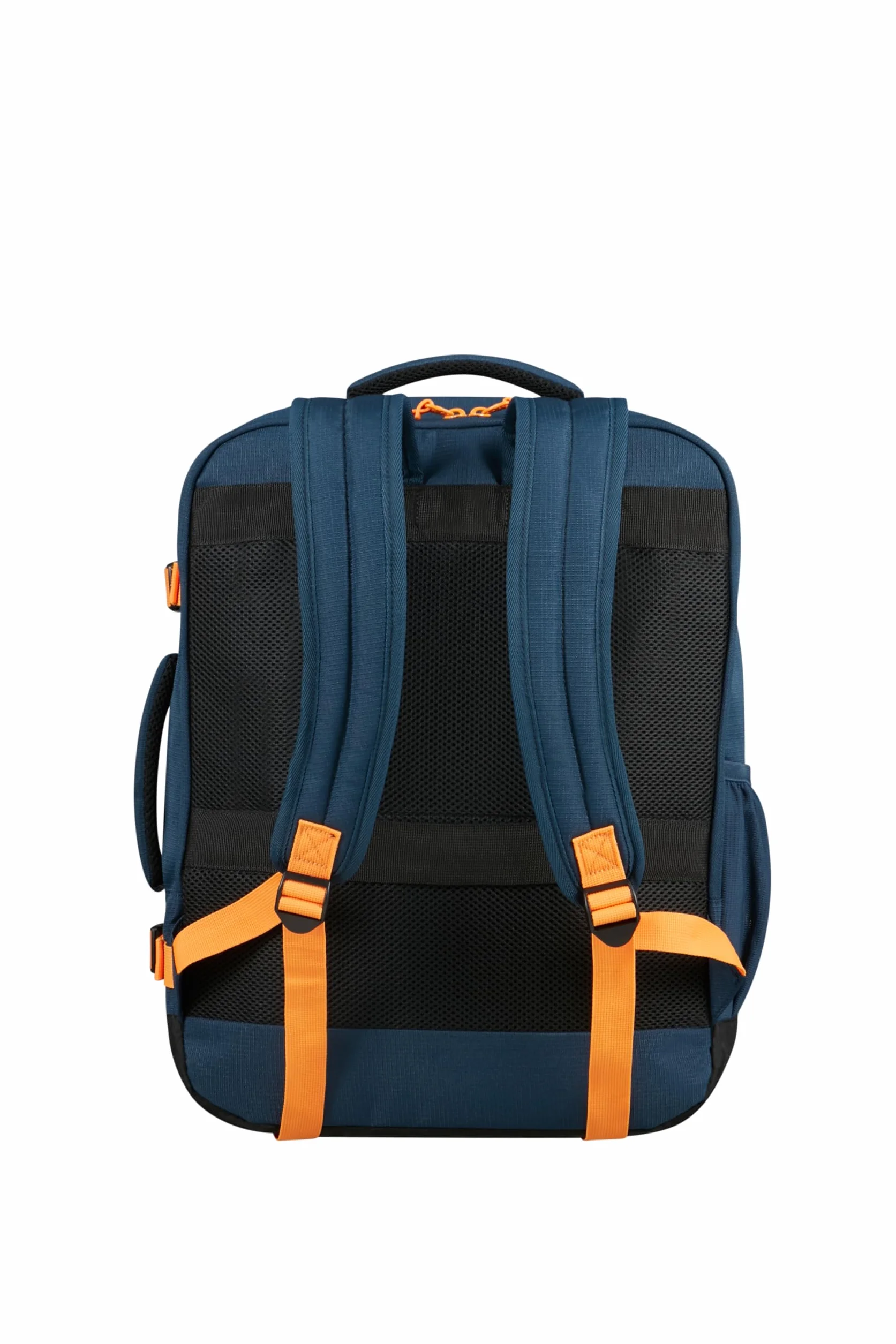American Tourister Take2Cabin - EasyJet Torba kabinowa 36 x 20 x 45 cm, 38 l, 0,70 kg, bagaż podręczny, plecak samolotowy M pod siedzenie, niebieski/pomarańczowy (Dark Navy/Radiant Orange)