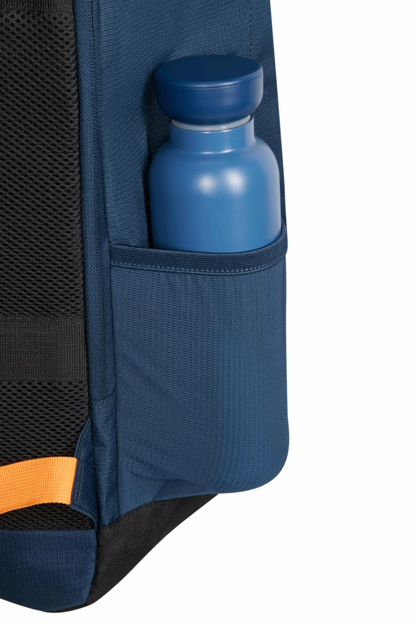 American Tourister Take2Cabin - EasyJet Torba kabinowa 36 x 20 x 45 cm, 38 l, 0,70 kg, bagaż podręczny, plecak samolotowy M pod siedzenie, niebieski/pomarańczowy (Dark Navy/Radiant Orange)