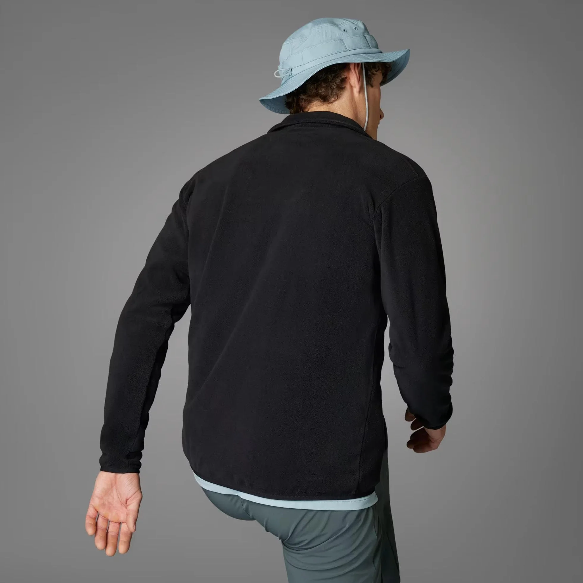 adidas Mężczyźni Terrex Multi Essentials Half Zip Fleece Jacket, black, XL