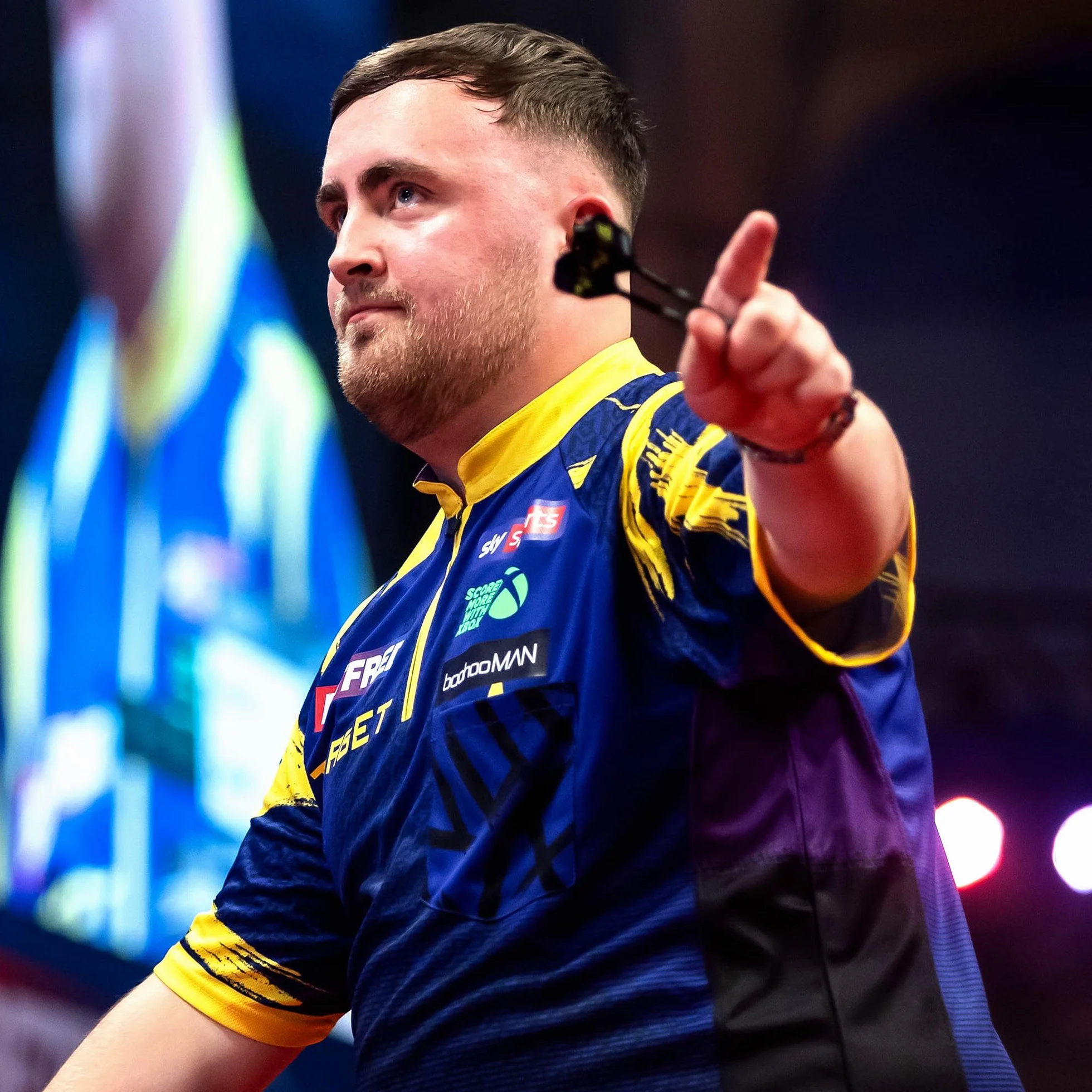 Target Darts Luke Littler Kids Dart Shirt 8/10 Years | Das Nuke Youth Coolplay Dart T-shirt Player Edition
