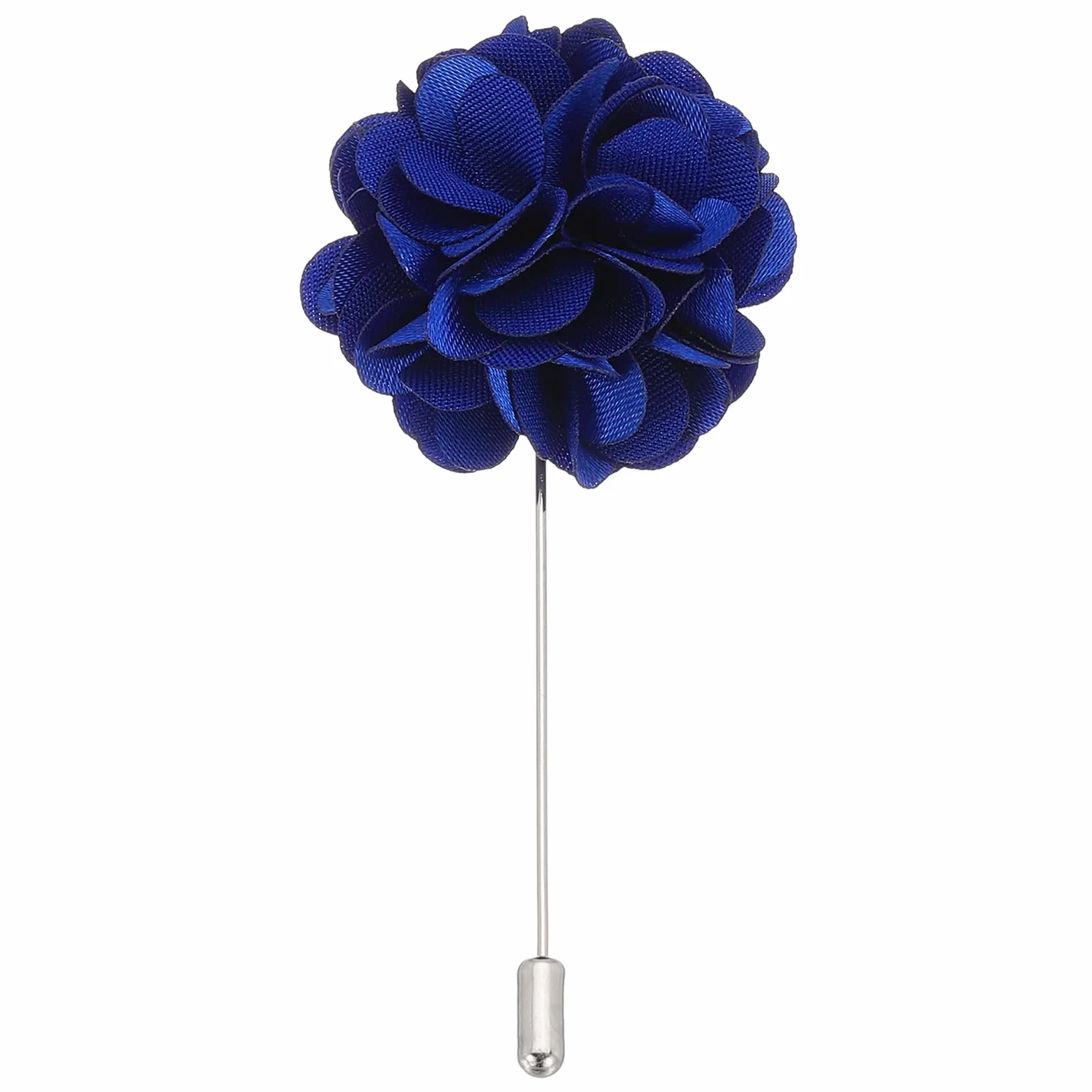 PATIKIL Boutonnieres przypinka kwiatowa, przypinka do klapy dla mężczyzn, kwiat kamelii, do garnituru, na ślub, ukończenie szkoły, rocznicę, broszka, strój ukończenia szkoły, Standard, Pewter