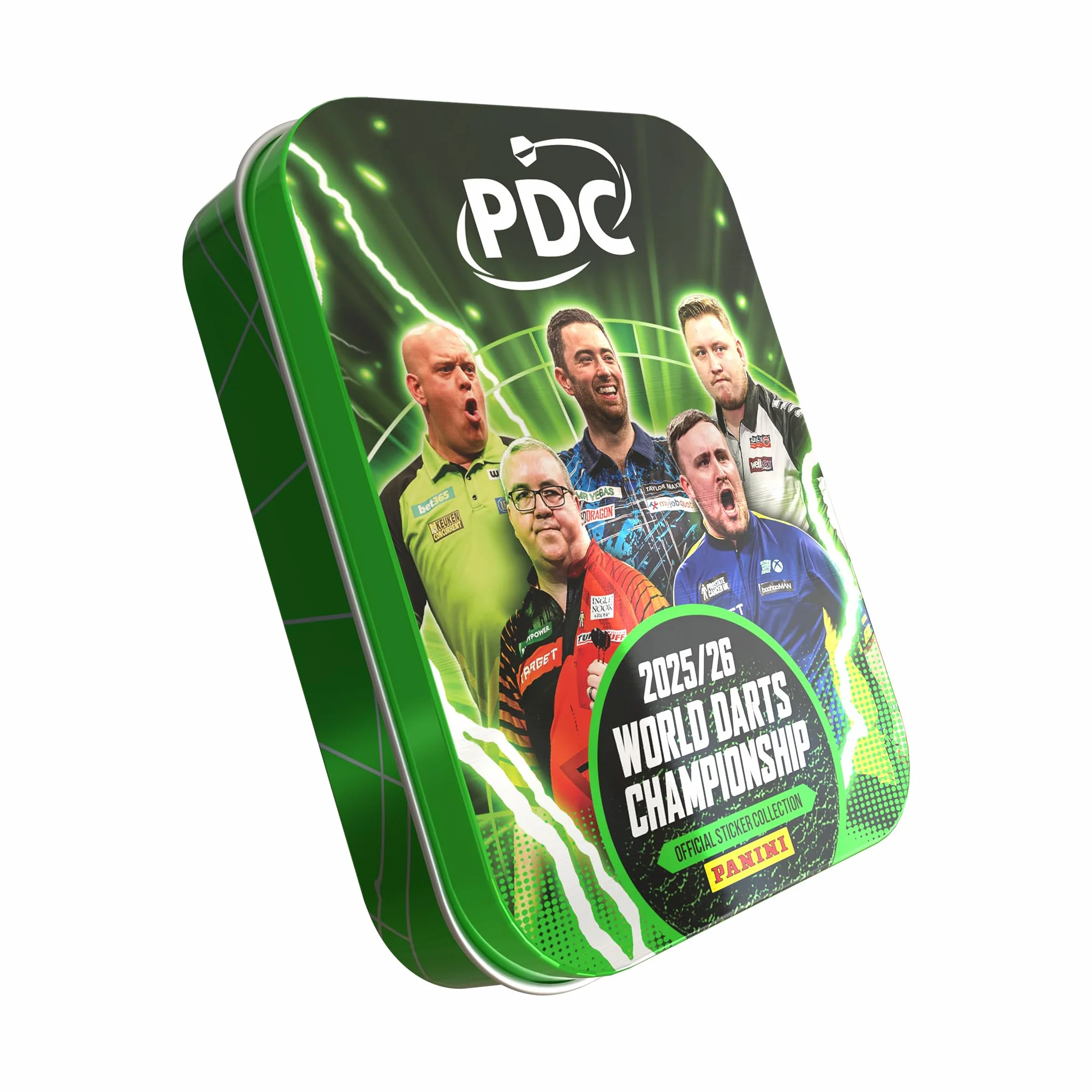 Kolekcja naklejek World Darts Championship - puszka kieszonkowa