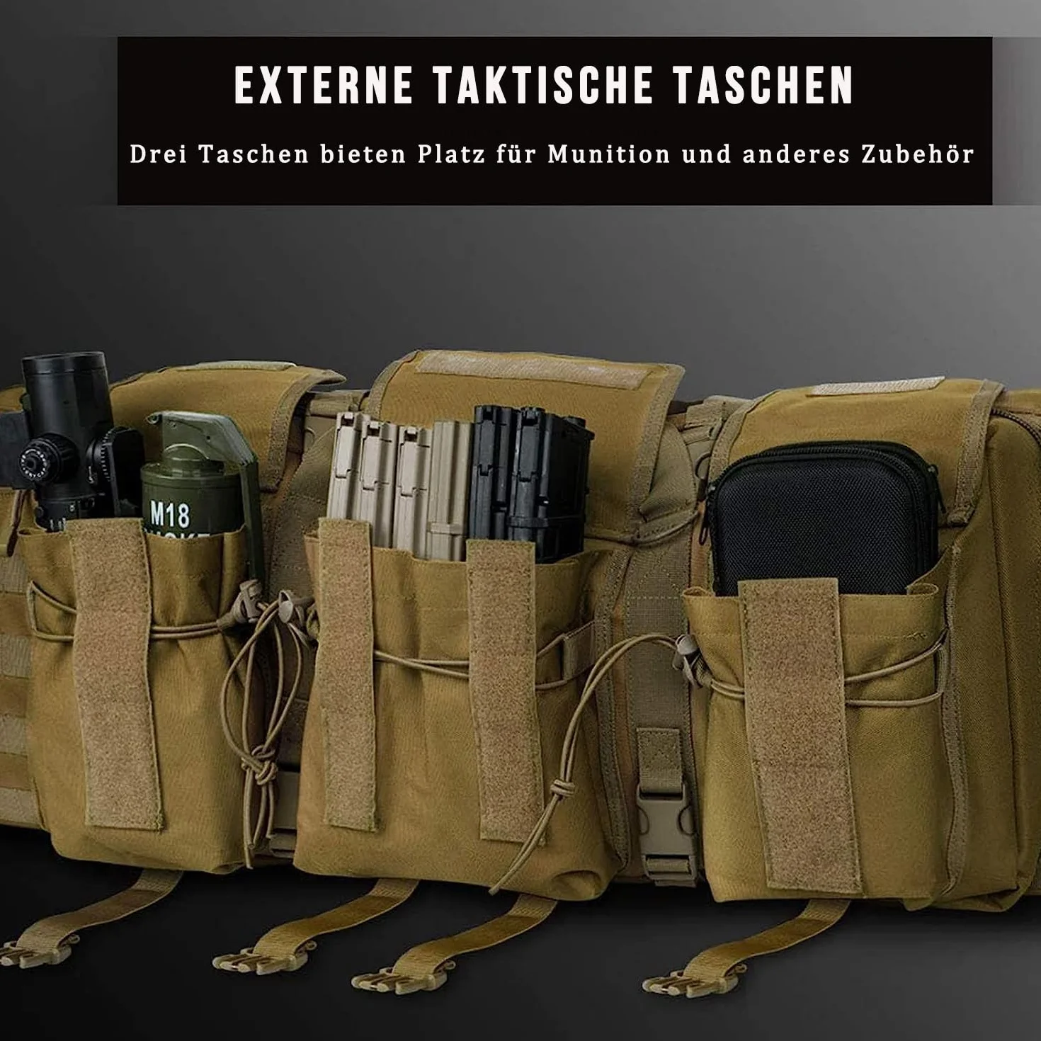 Torba na Karabin,Pokrowce na Karabiny,Długa Walizka na Karabin Taktyczna Podwójna Torba na Karabiny,Pistoletu Karabinowego Przechowywanie Broni Palnej Chroni Karabin i Pistolet