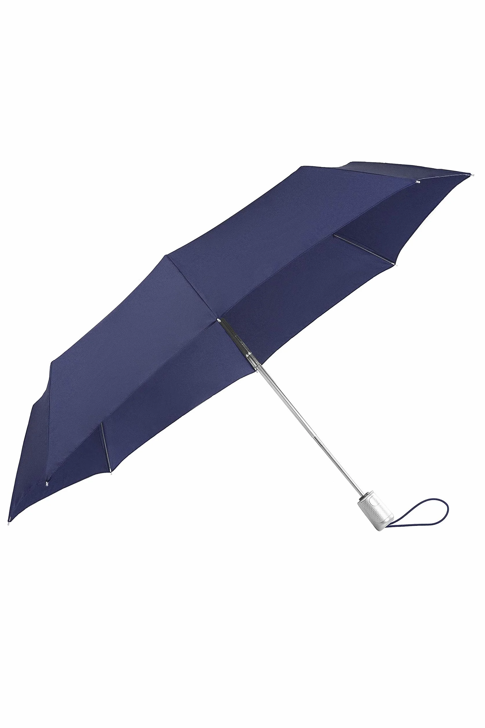 Samsonite Alu Drop S - Safe 3 sekcja Auto Otwórz zamknięcie parasola, 28,5 cm, Indigo Blue