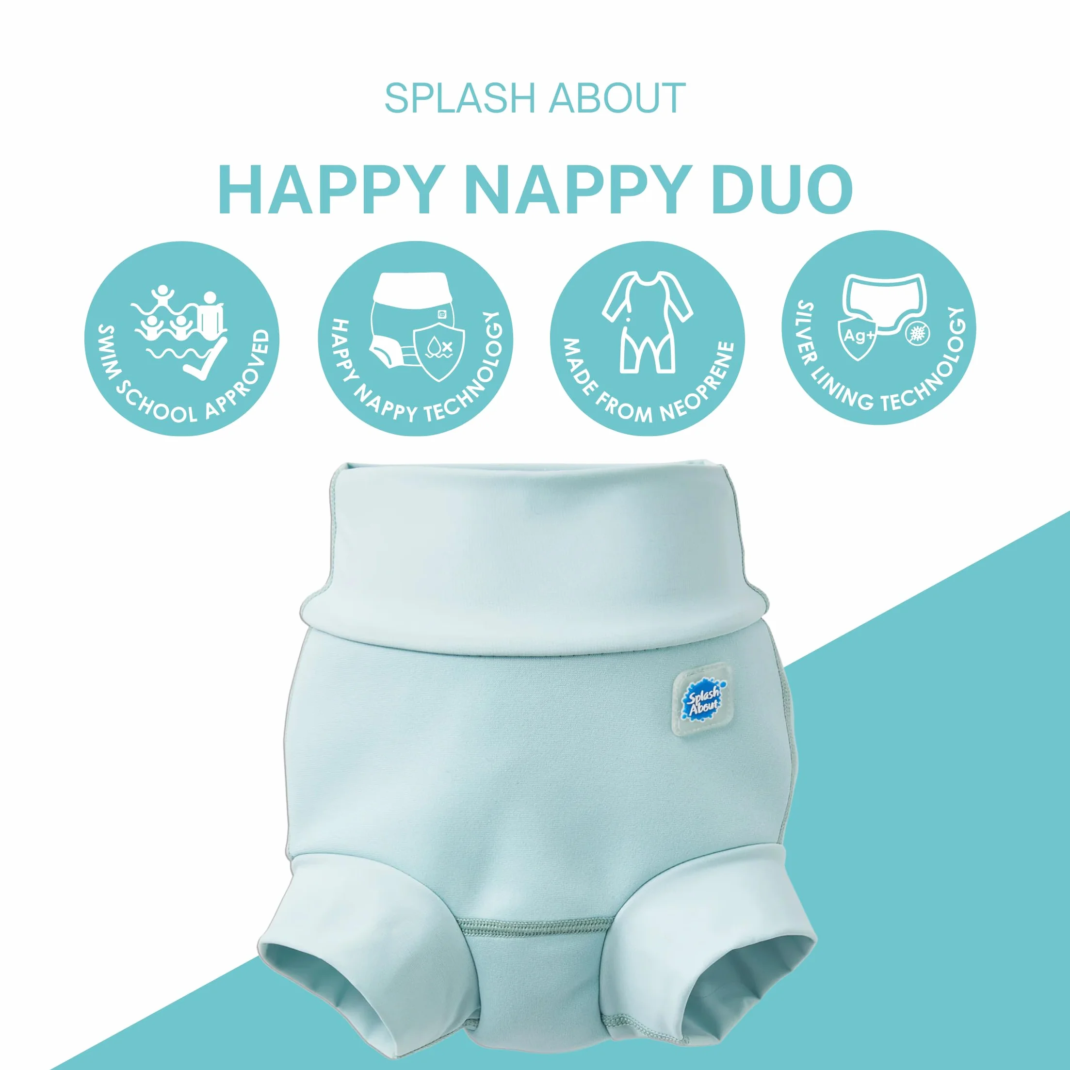 Splash About Happy Nappy Duo, pistacjowy, 3-6 miesięcy