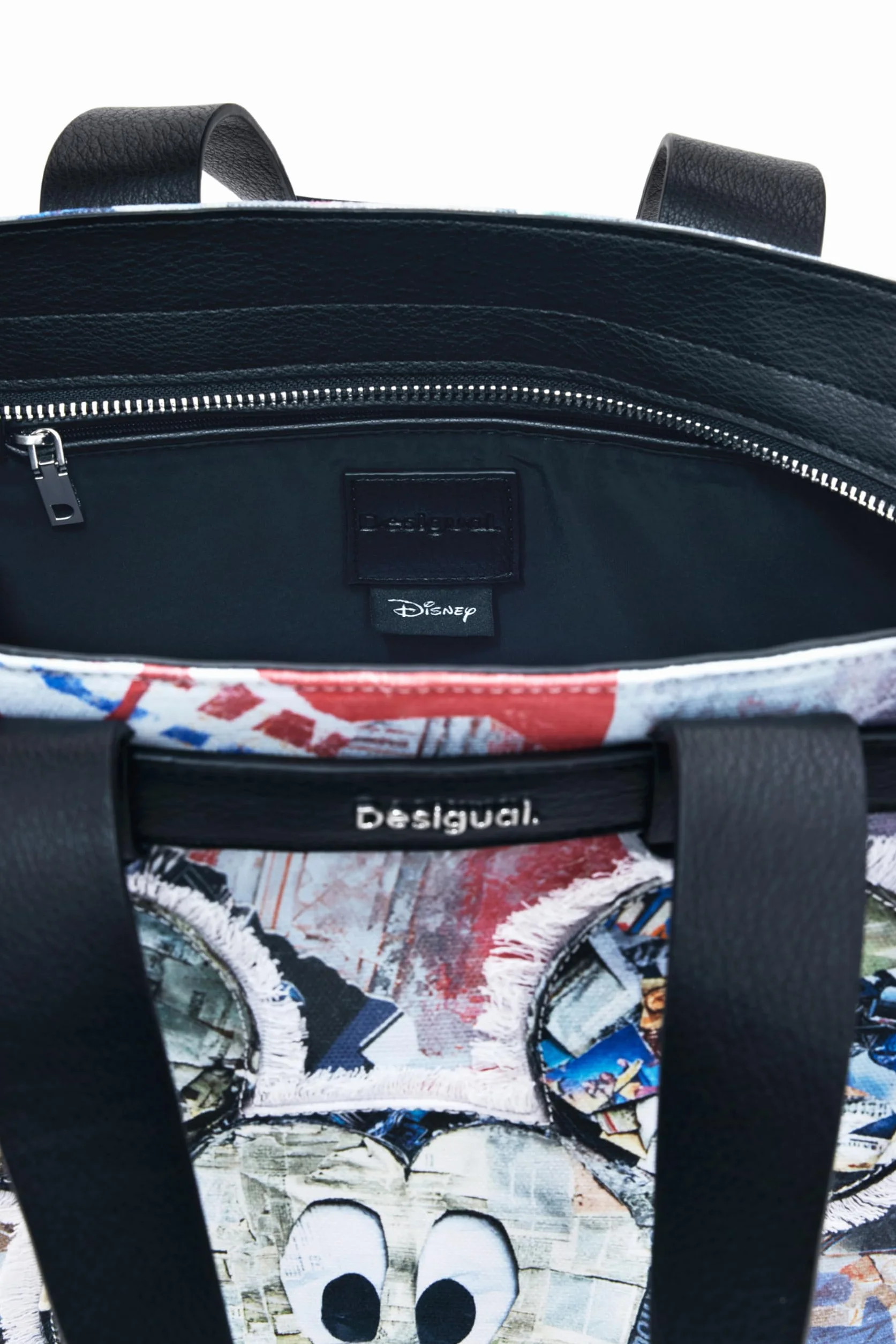 Desigual Unisex torba na ramię Mickey, wykończenie materiałowe, jeden rozmiar, Wykończenia materiałowe, Rozmiar Uniwersalny