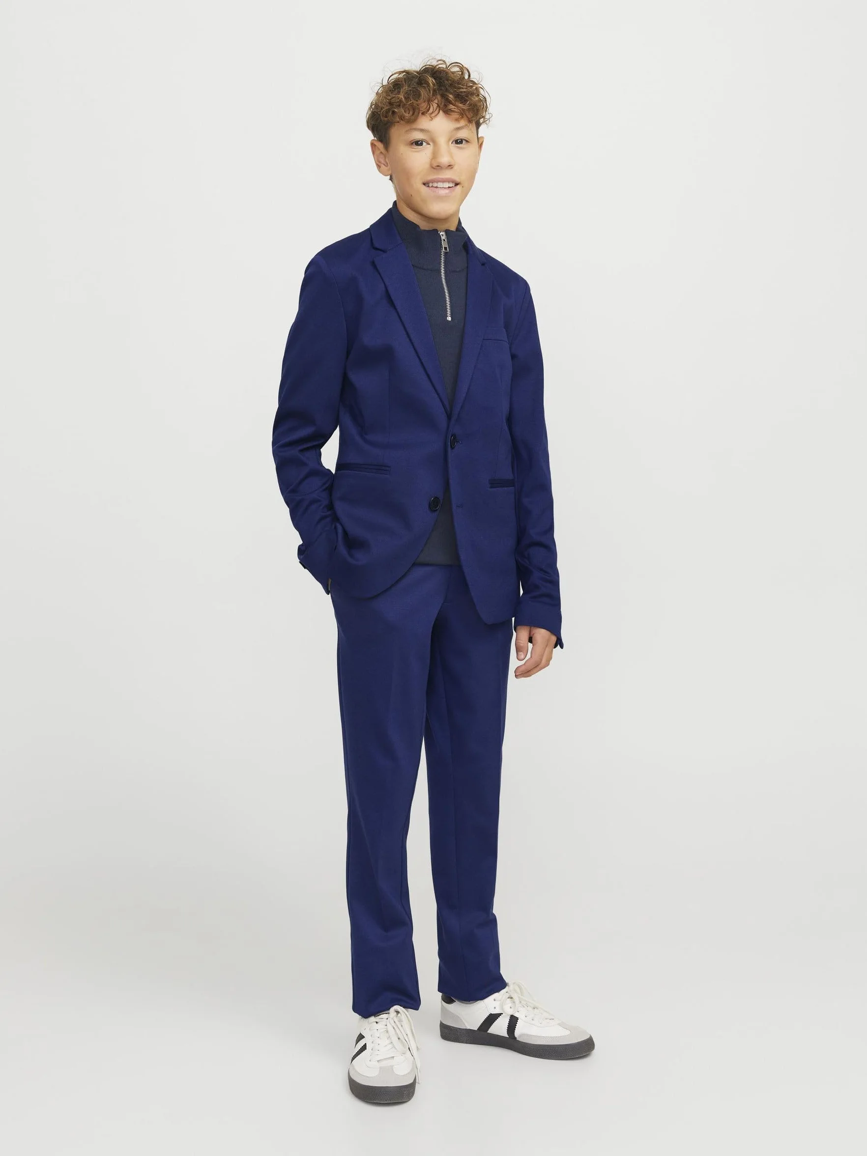 JACK&JONES JUNIOR Jjejaxon Jersey Suit Noos Jnr kombinezon chłopięcy, Medieval Blue, 140
