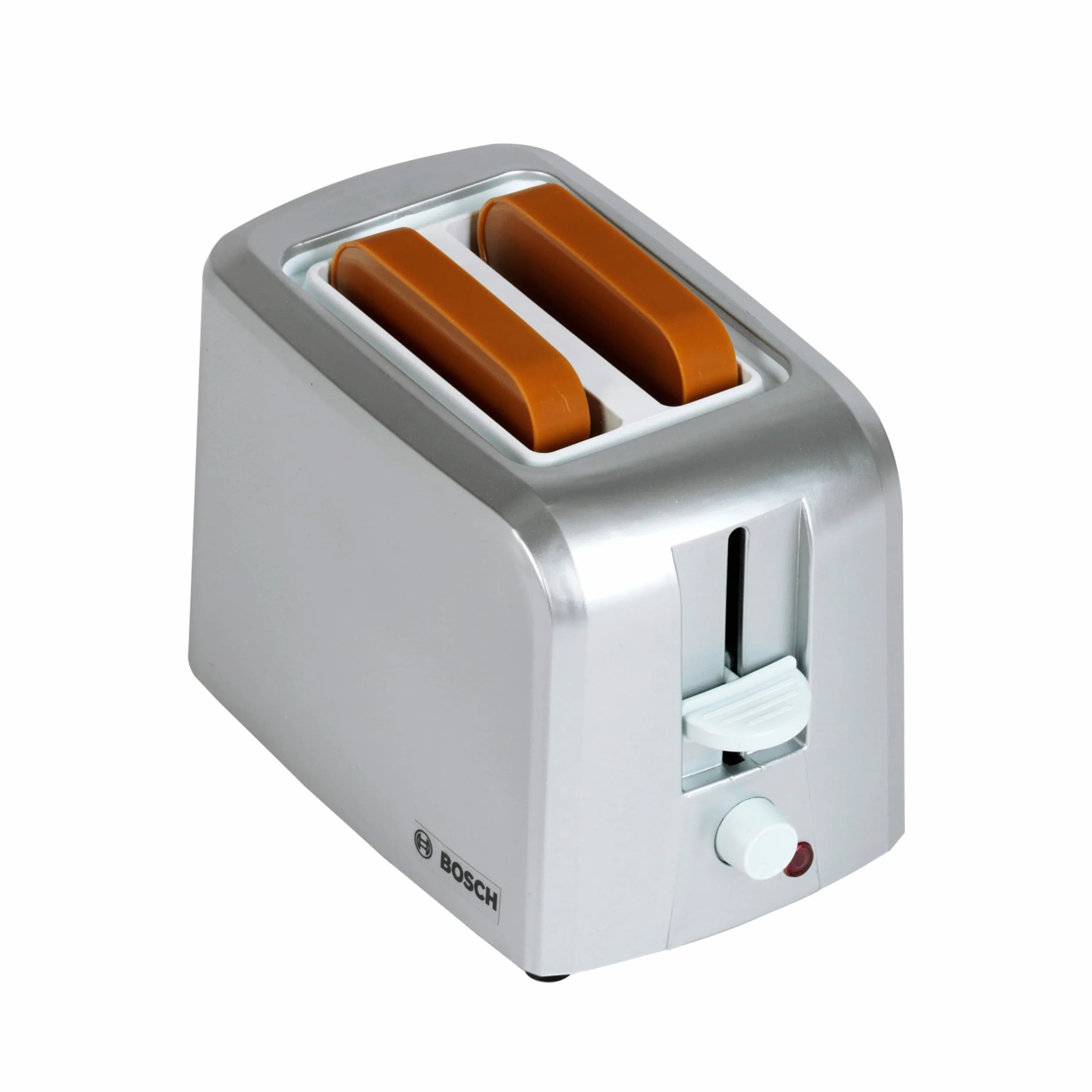 Theo Klein 9210 Bosch Toster z funkcj mechanicznego opiekania I W zestawie 2 zabawkowe tosty I Wymiary: 15 cm x 12 cm x 10,5 cm I Zabawki do dzieci od 3. roku ycia