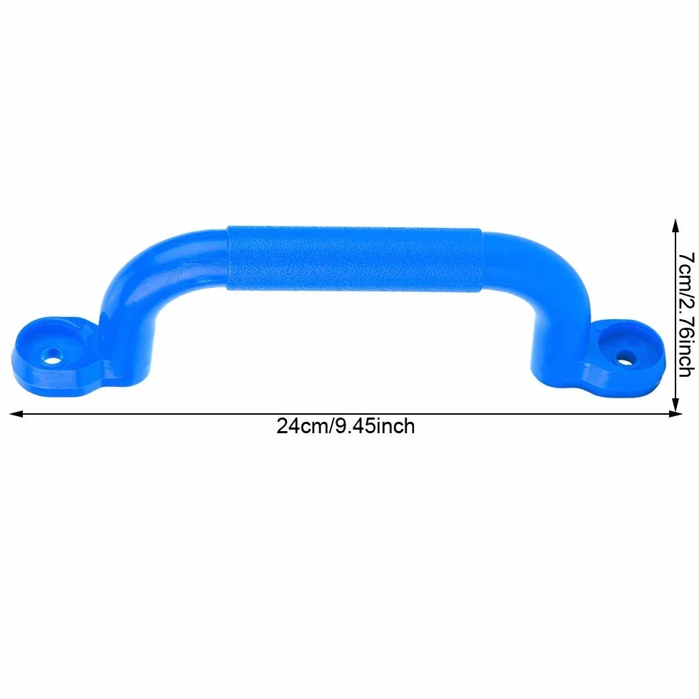Uchwyty zabezpieczające na plac zabaw Antypoślizgowe plastikowe uchwyty na plac zabaw dla dzieci Ekskluzywne dla dzieci do domku zabaw, domku na drzewie, ramy wspinaczkowej, (Blue)