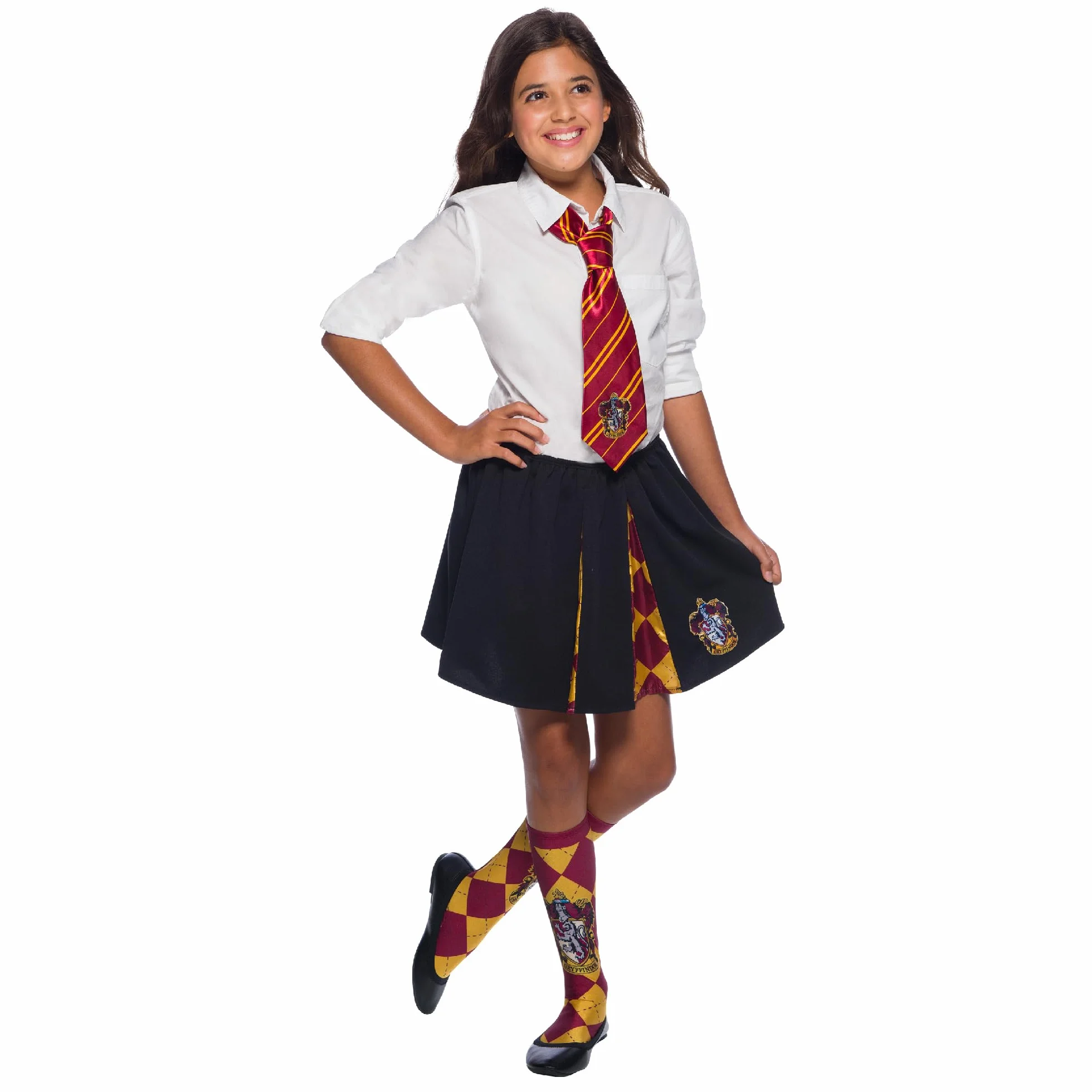 Rubies Oficjalny krawat Harry Potter Gryffindor Deluxe, akcesorium kostiumowe dla dorosłych/dzieci, jeden rozmiar, wiek 6 lat, Halloween