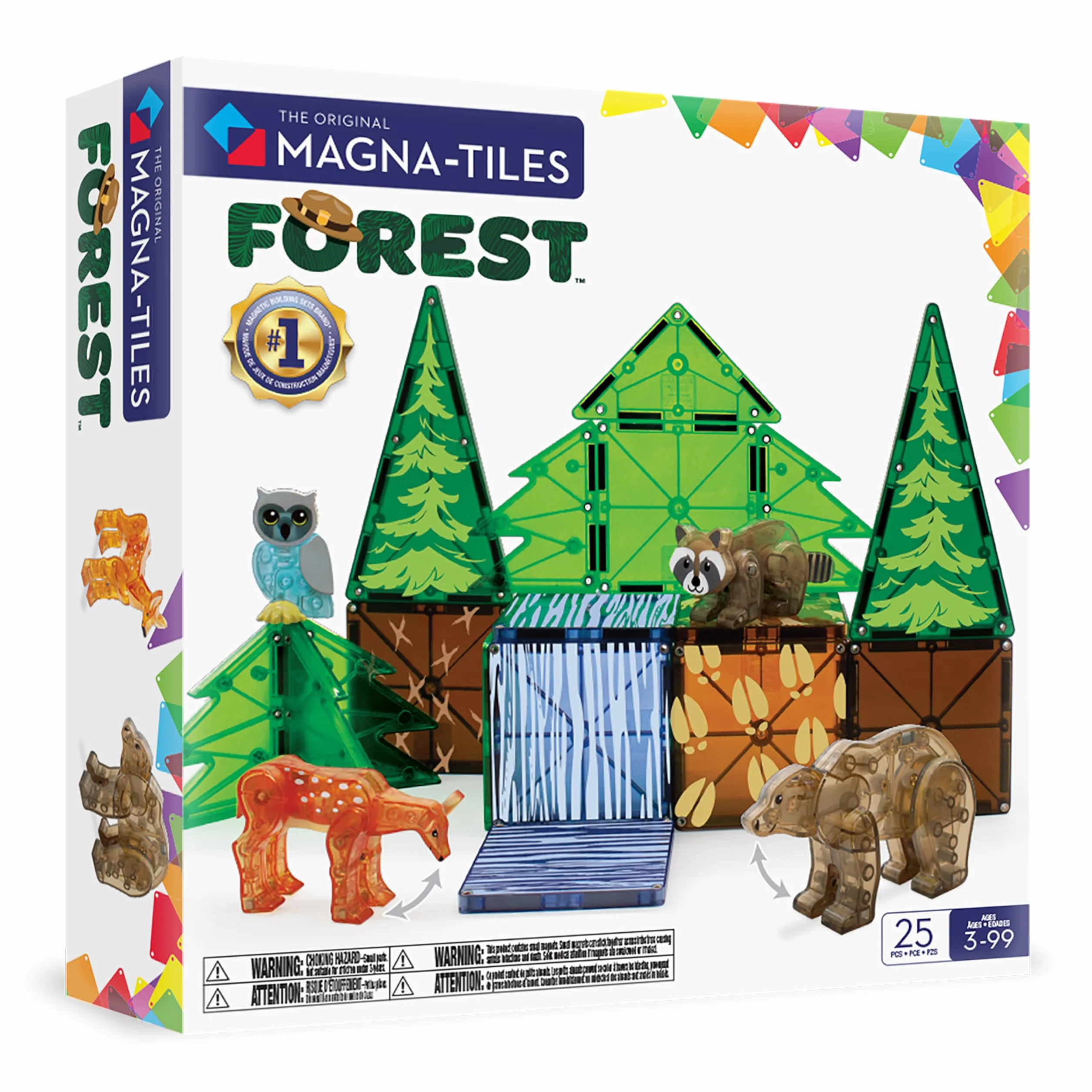 Magna-Tiles - Forest Animals zestaw 25 szt. - (90224)