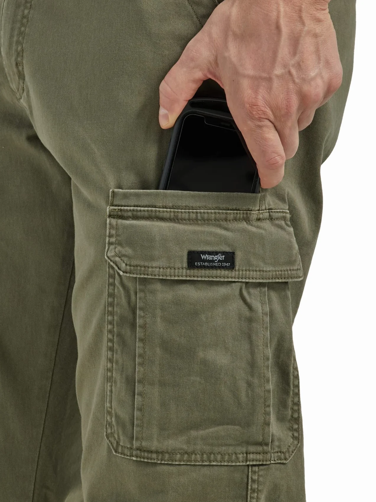 Wrangler Authentics Relaxed Fit Stretch Cargo Pant - Nieformalne spodnie Mężczyźni