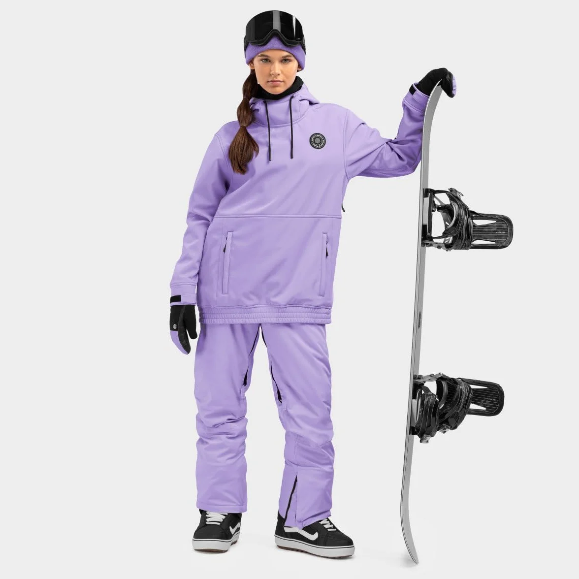 SIROKO - Kurtka Snowboardowa dla Kobiet Siroko W1-W Snowy - XXS - Lawenda