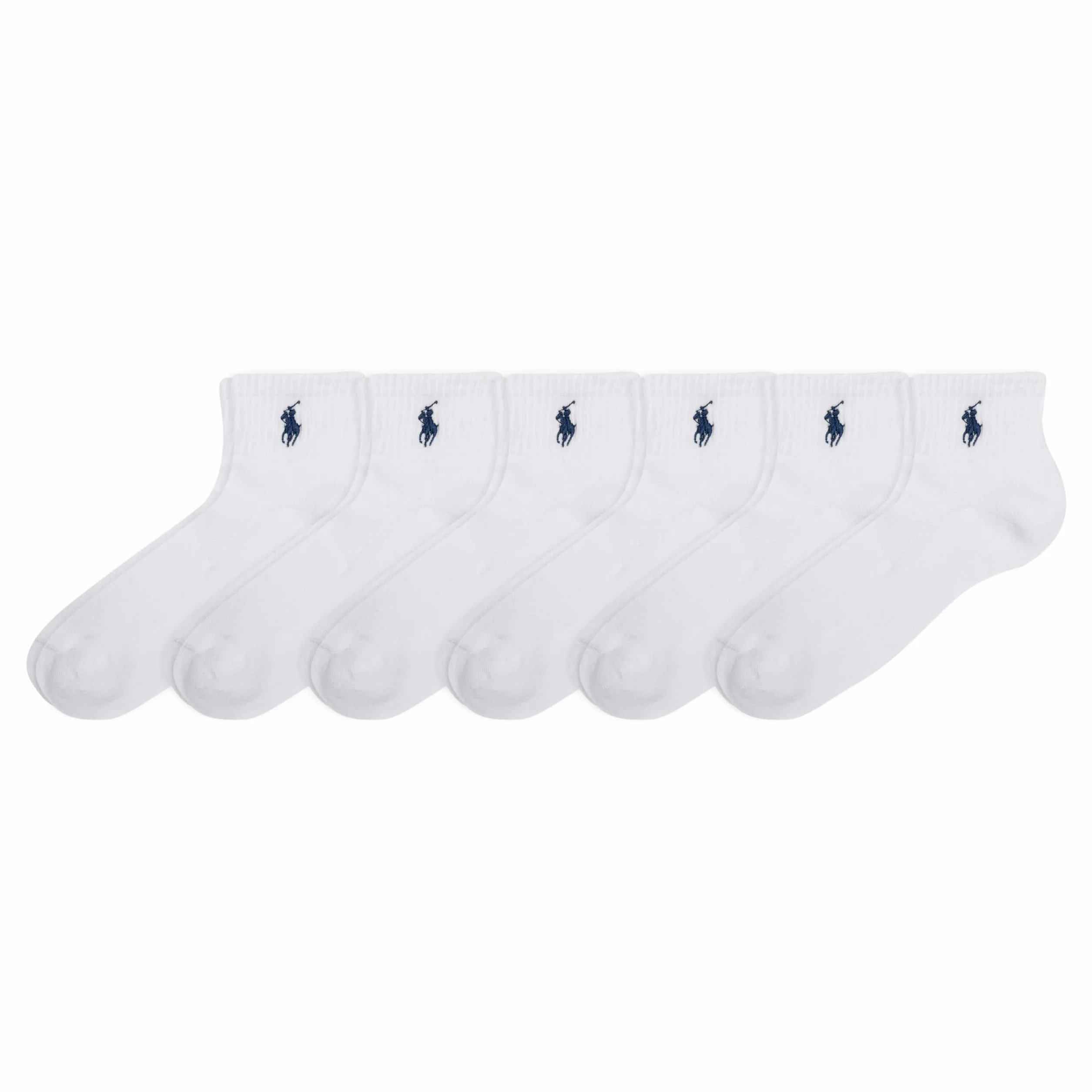 Polo Ralph Lauren damskie skarpetki Cushion Quarter, biały, 36.5-43 EU