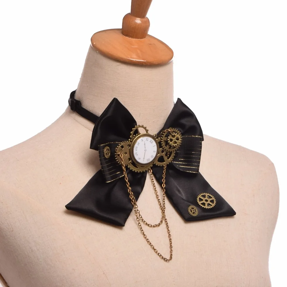 BLESSUME Steampunk muszka zębatka