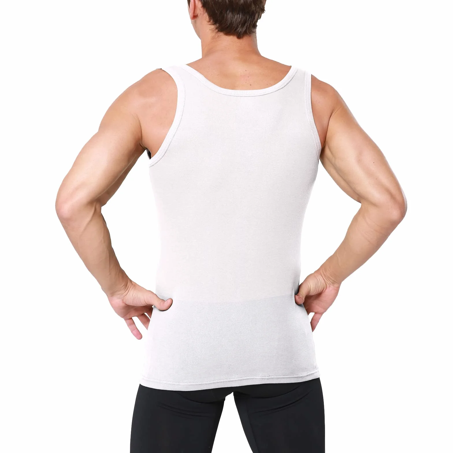 Smart Sir Podkoszulek Mężczyźni szer. x 100 cm， 3/5 sztuk, tank top, bawełna, czarny, biały, wielokolorowy