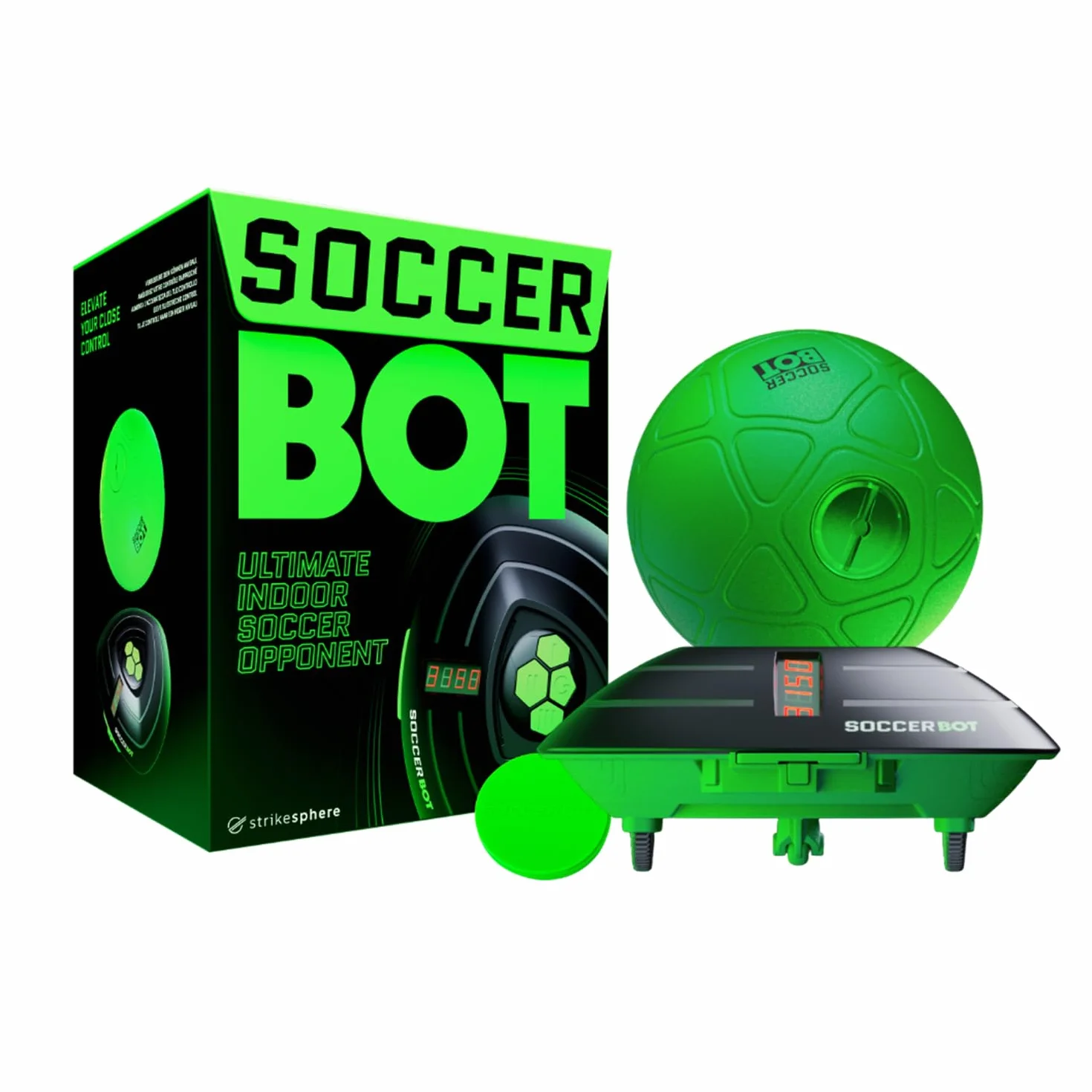 Smart Ball 1001CB Soccer Bot Indoor Football Trainer, czarny, jeden rozmiar