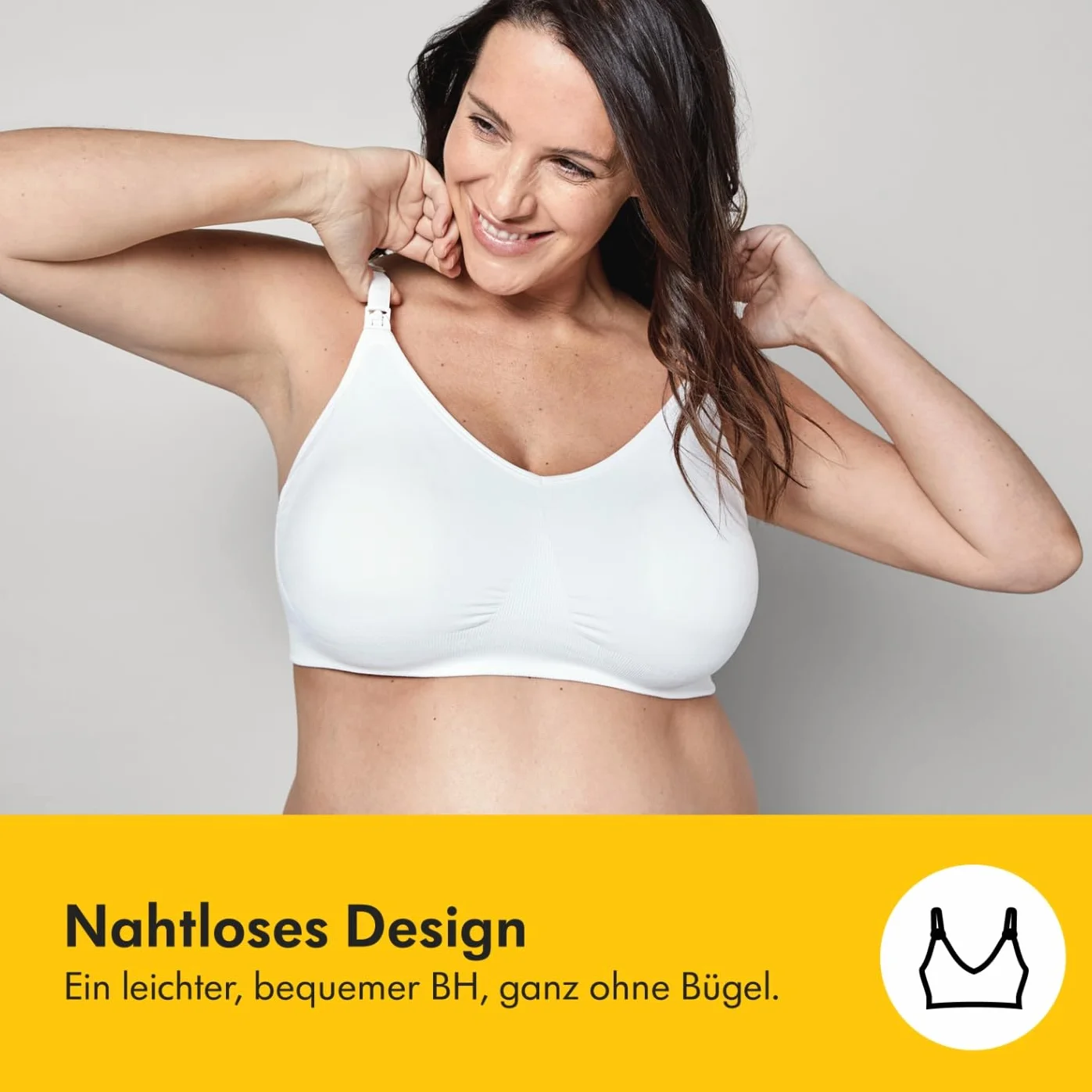 Medela Biustonosz Keep Cool Ultra | Bezszwowy biustonosz ciążowy i do karmienia z 6 strefami oddychania, miękka w dotyku tkanina i dodatkowe wsparcie