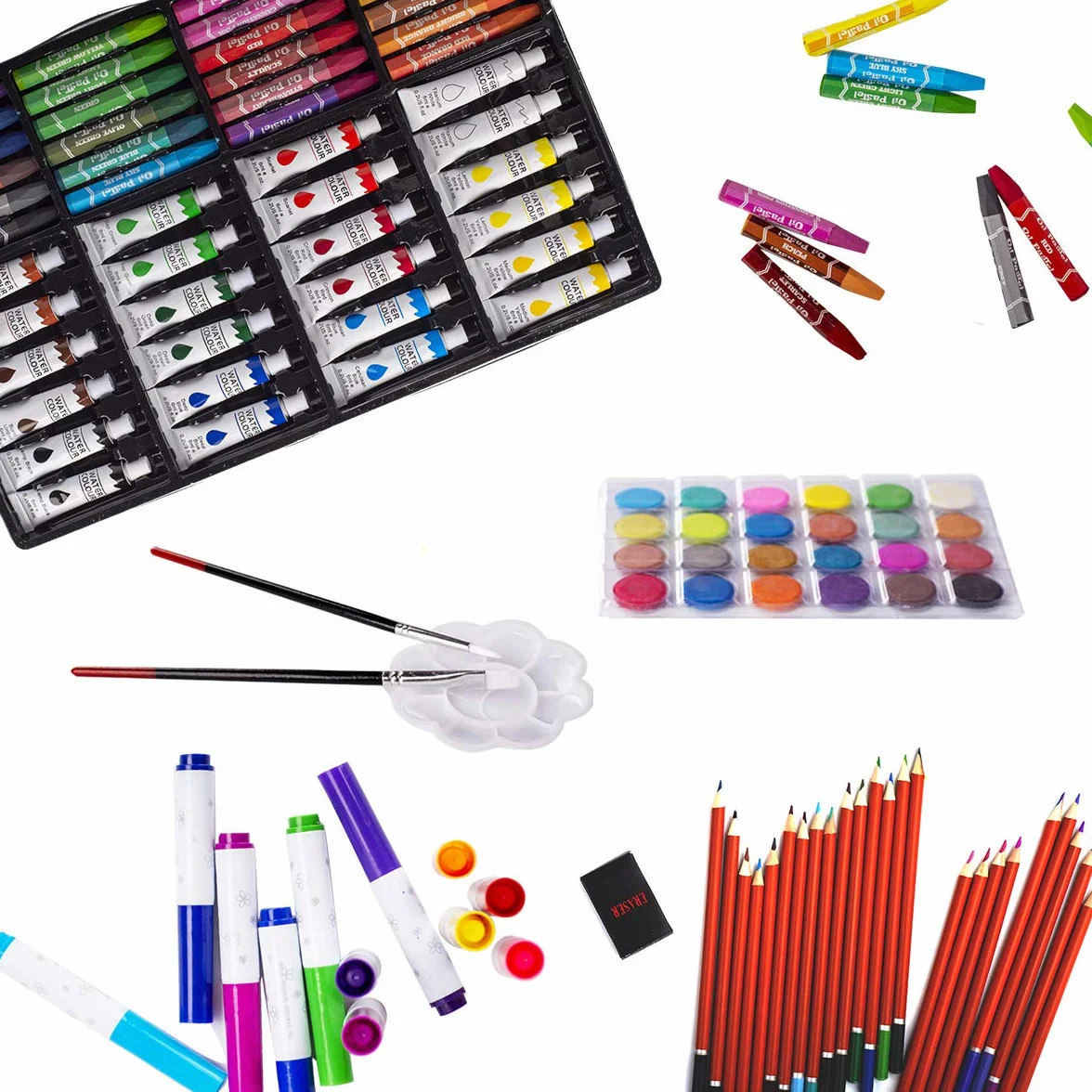 KINSPORY 139 PCS Zestaw artystyczny dla dzieci, Deluxe Pudełko do malowania, Kolorowanie Rysowanie Przybory artystyczne Prezent dla artystów Nastolatki Chłopcy Dziewczynki 4 5 6 7 8 9 10 11 12