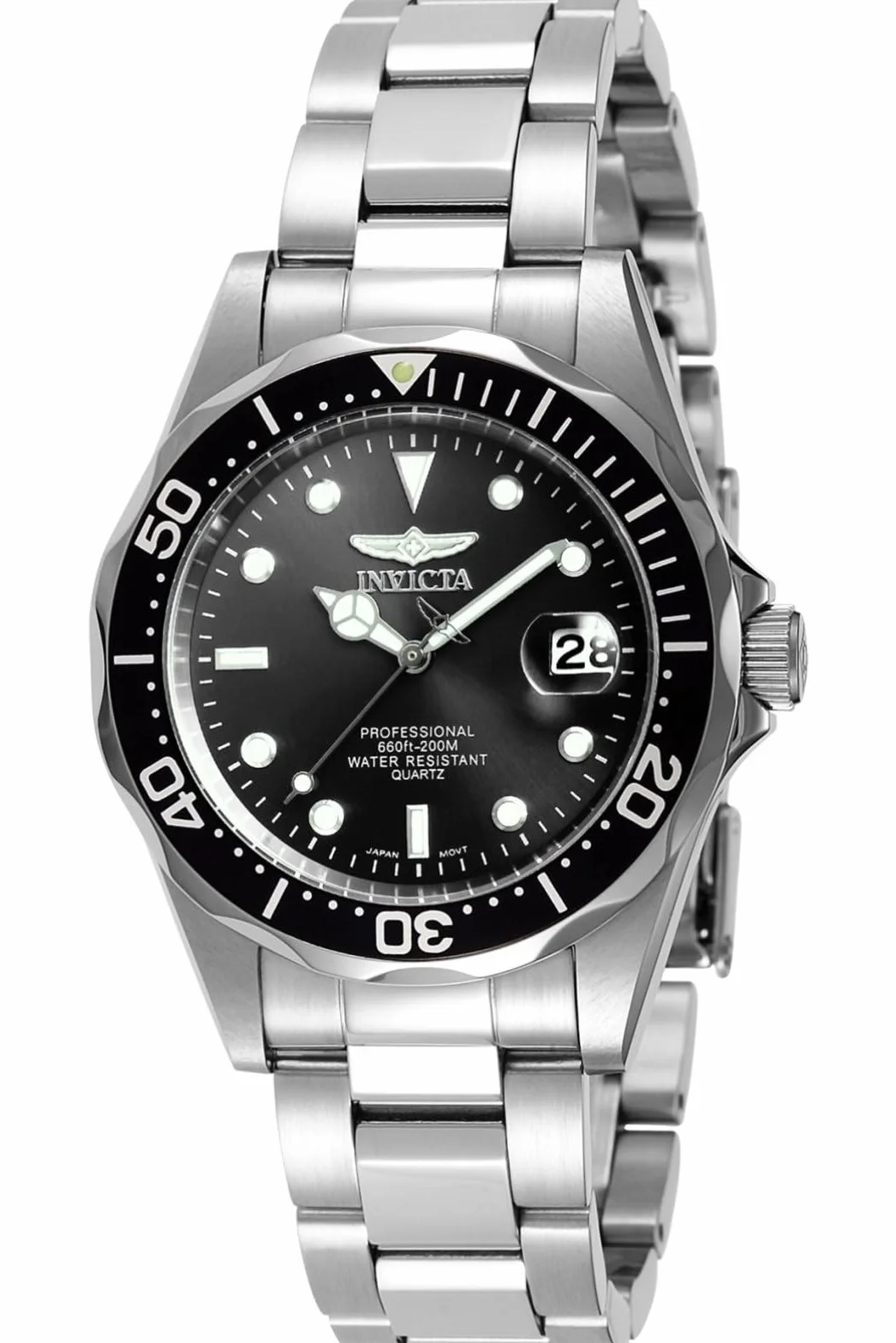 Invicta Pro Diver Zegarek z kwarcem ze stali nierdzewnej - 37 mm