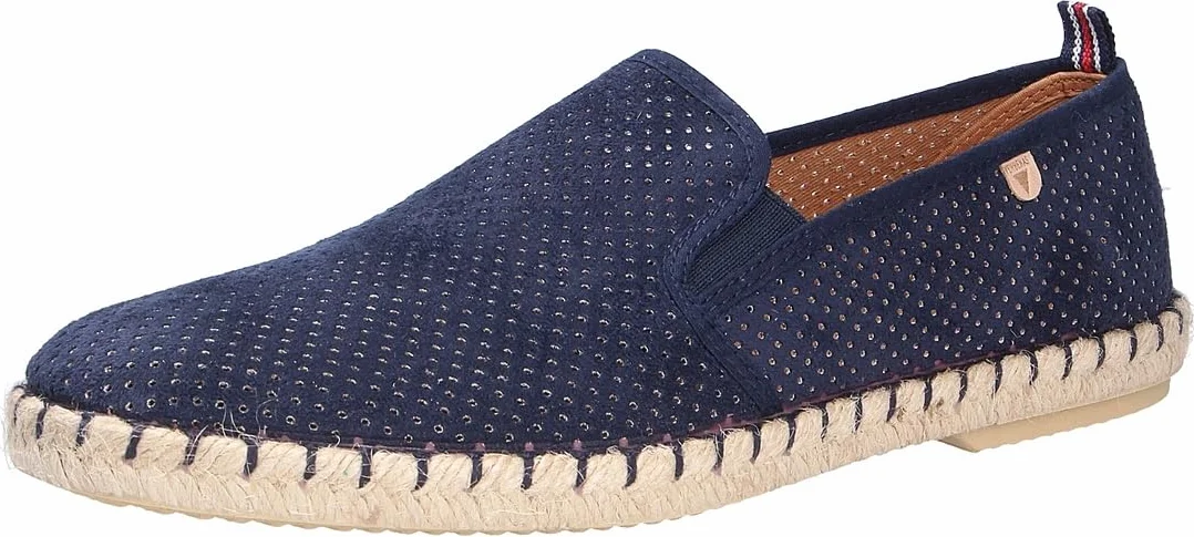 VERBENAS Męskie buty wsuwane Tom Hole Slipper tekstylne do noszenia w czasie wolnym, eleganckie wsuwane slip-ons Uni Tom męskie klapki beżowe