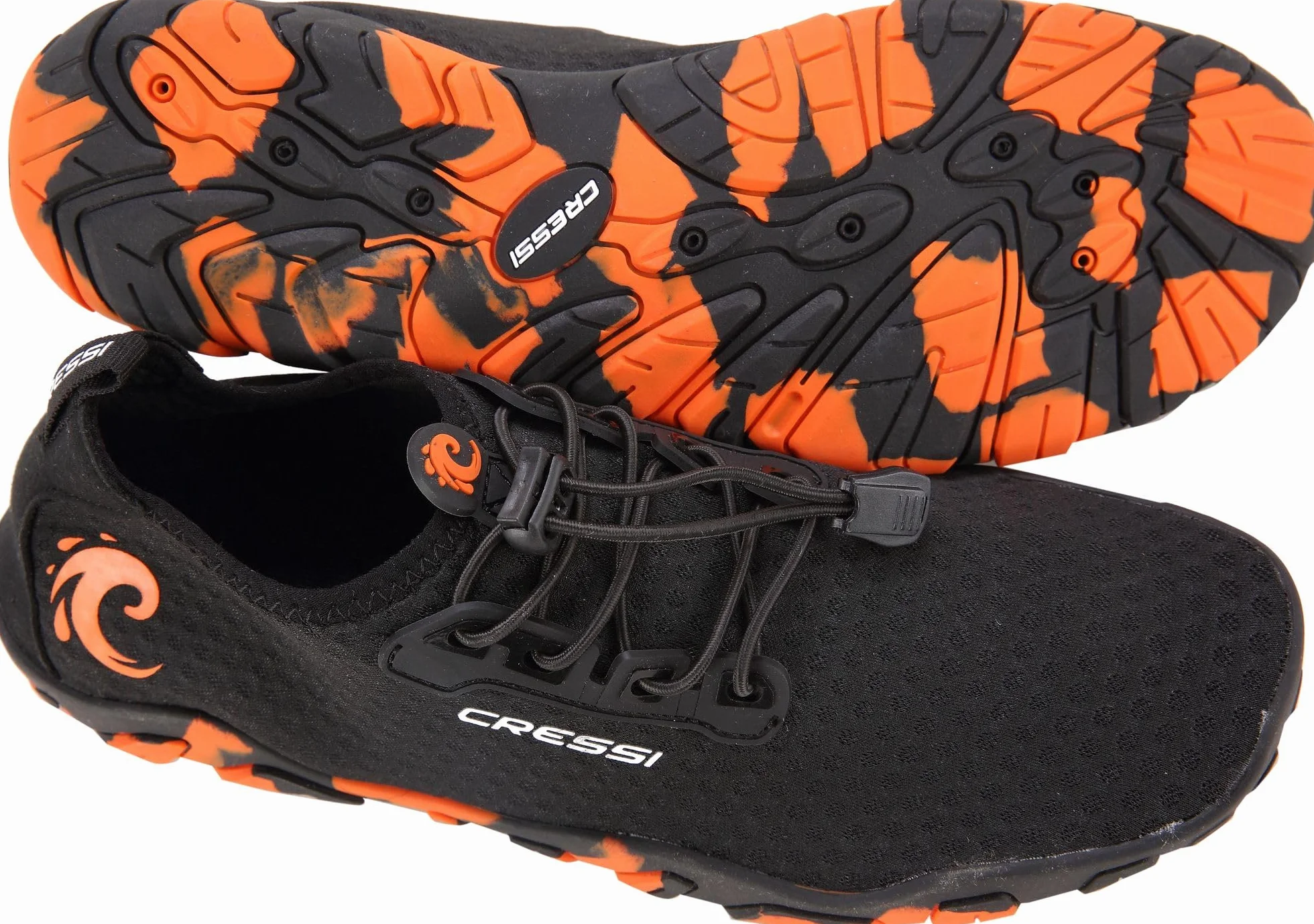 Cressi Molokai Shoes - Uniwersalne buty sportowe dla dorosłych, Czarny Pomarańczowy
