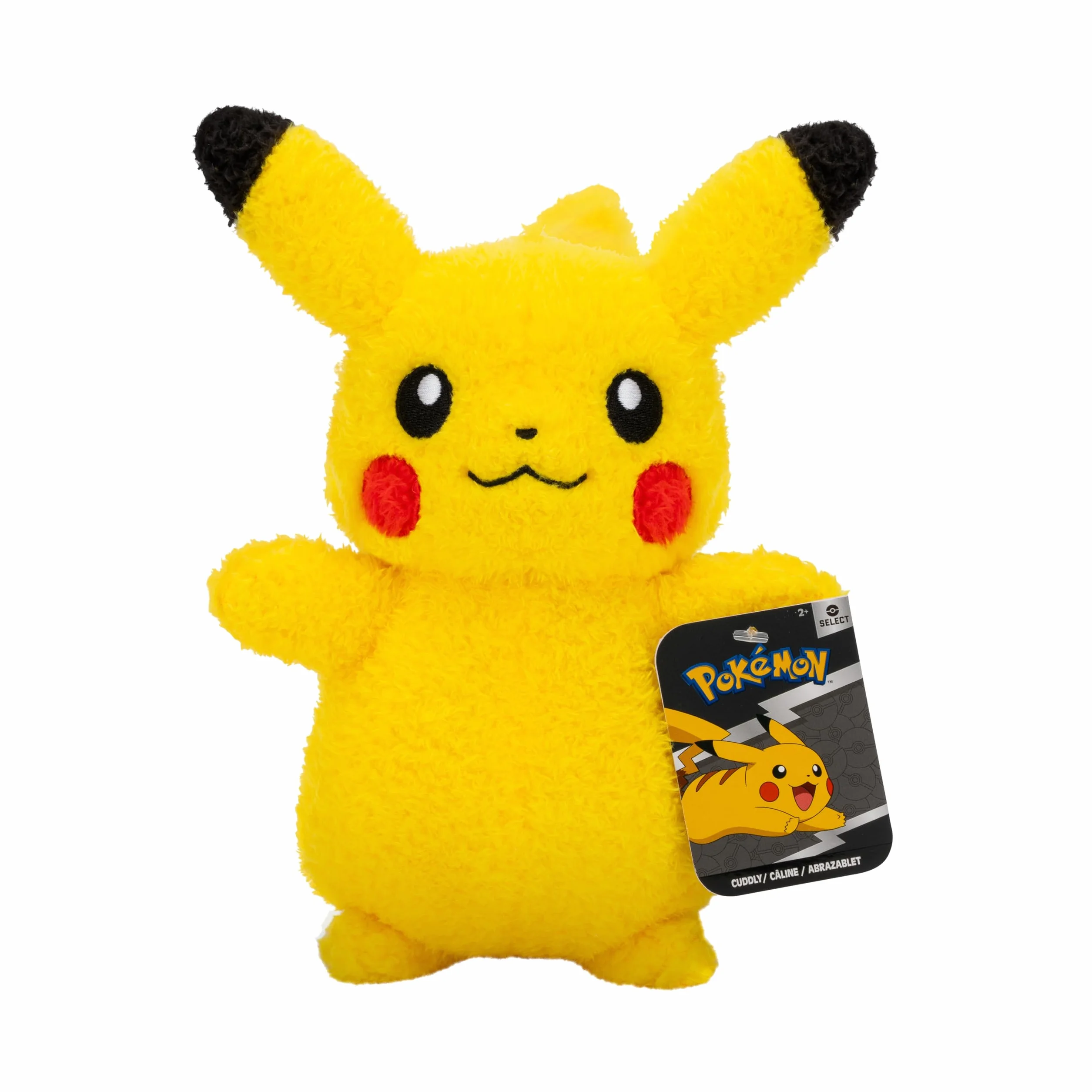 Pokémon Select Kanto 20 cm Cuddly Pikachu Plush - Yellow - Official Pokemon stuffed toy for children 2+.