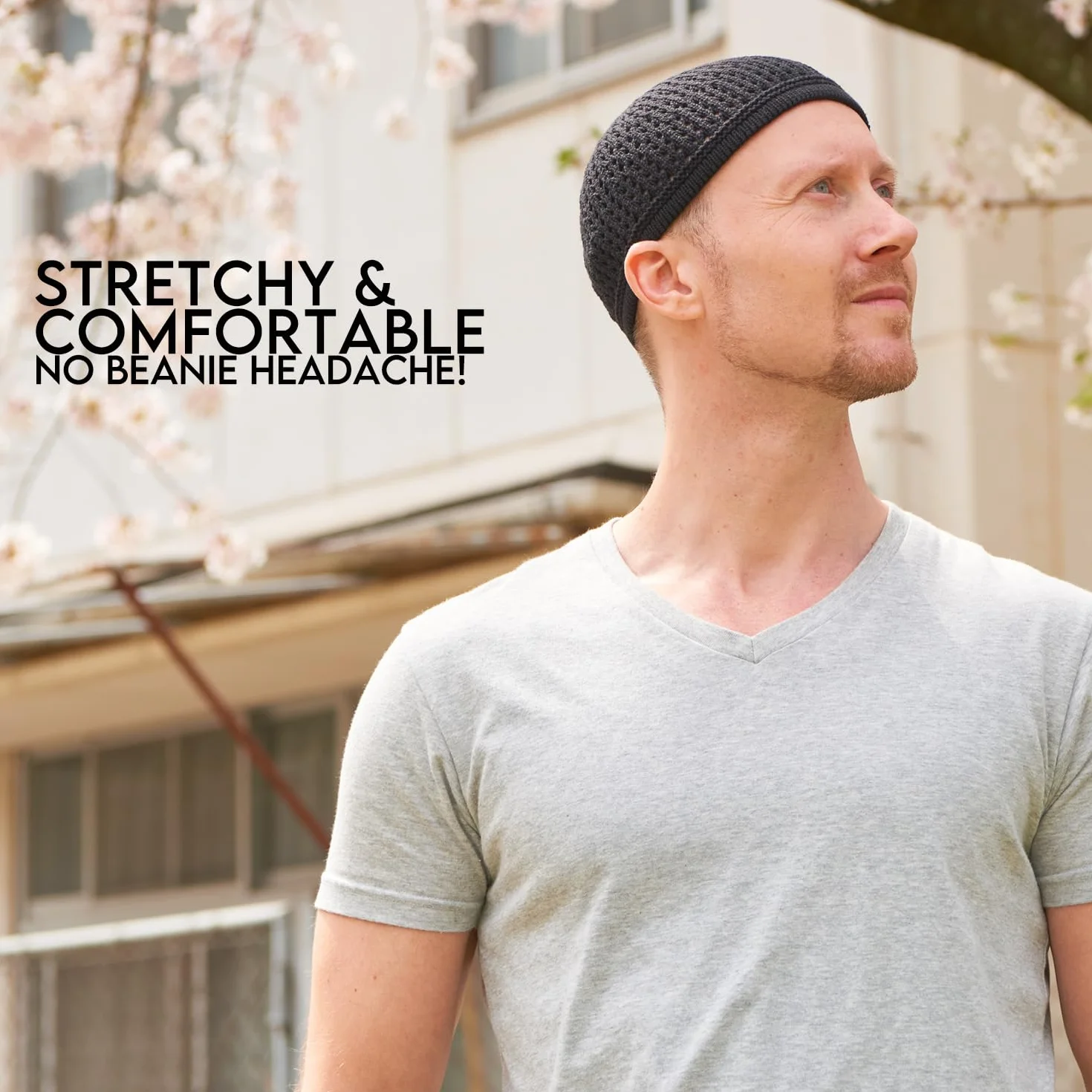 Casualbox | Knit Cotton Skull Cap | Kufi Islam Prayer Hat | Crochet Mesh Skully Beanie | Men's Headwear for All Seasons