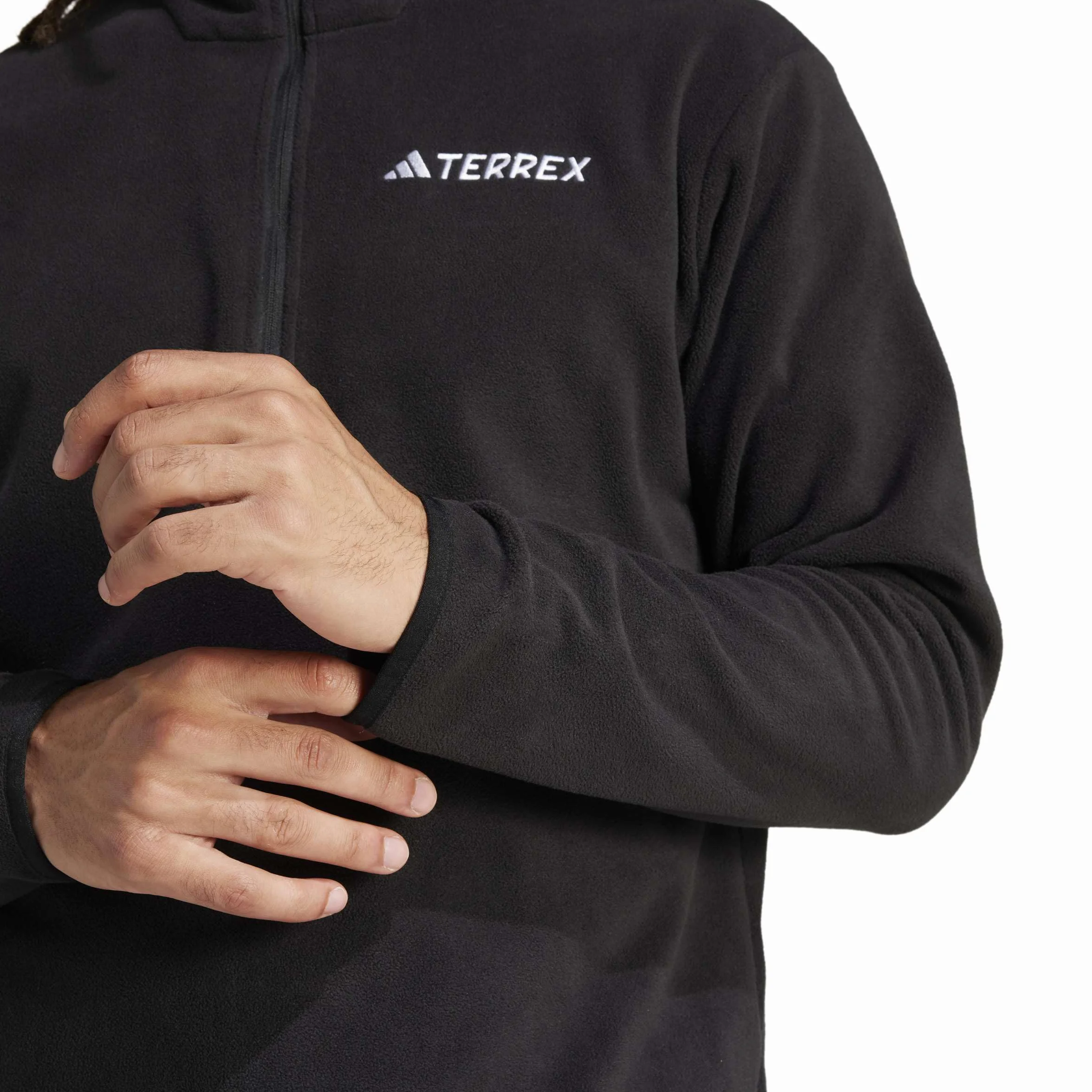 adidas Mężczyźni Terrex Multi Essentials Half Zip Fleece Jacket, black, XL