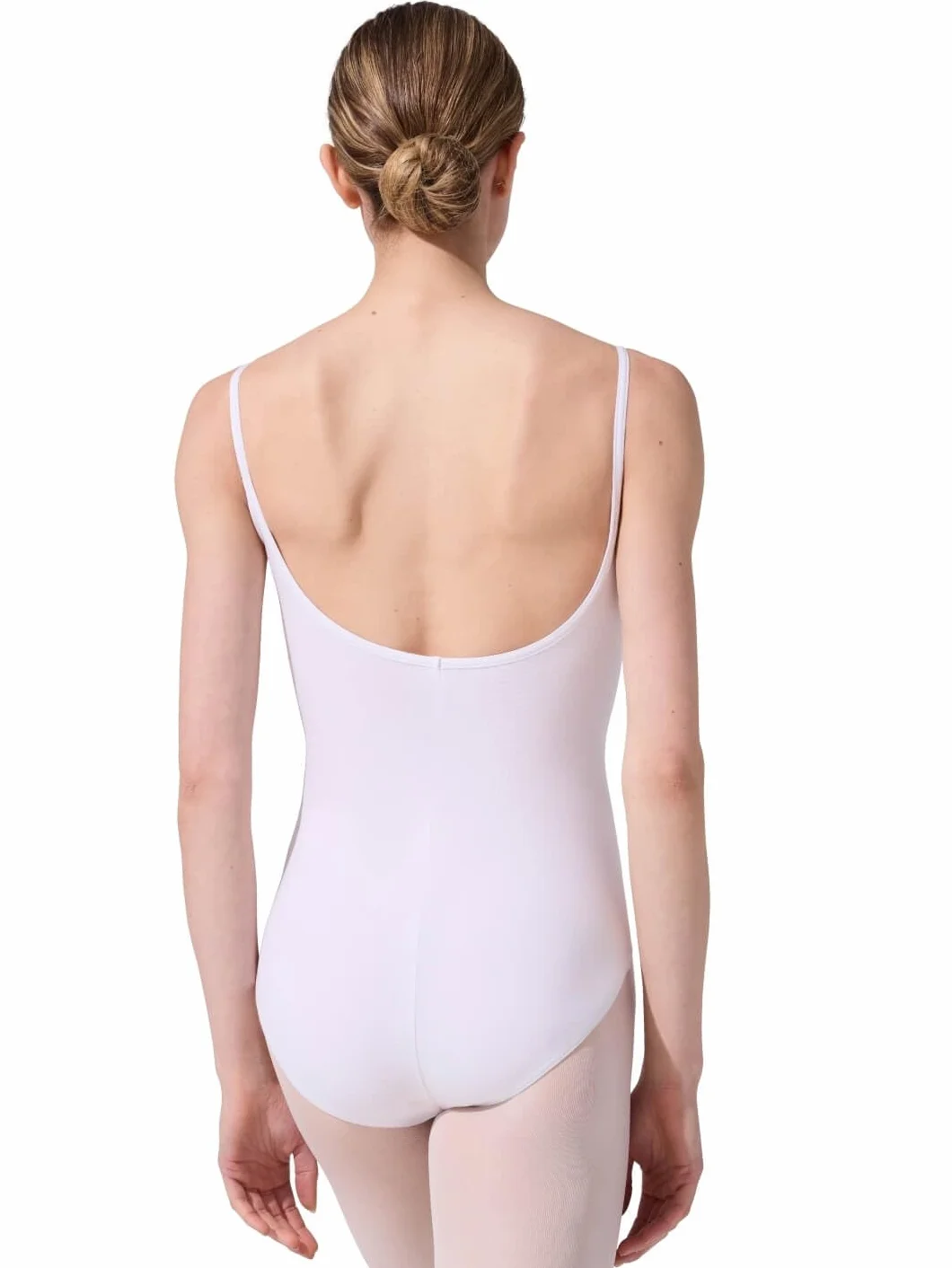 Capezio Damski trykot księżniczki, ze szwem, do tańca i gimnastyki, elegancki wygląd baleriny, damski trykot baletowy, może być używany do studia, prób i występów - biały, rozmiar M