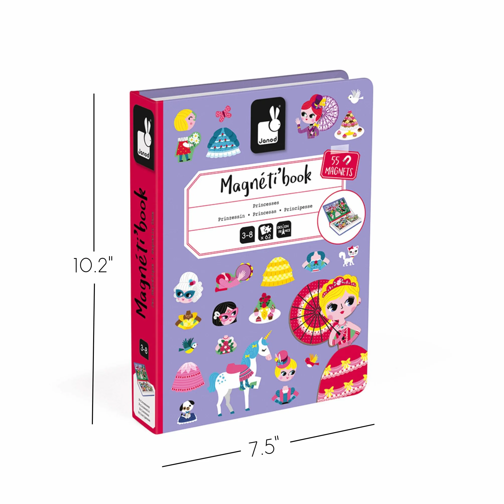Janod J02725 Princesses Magneti'Book