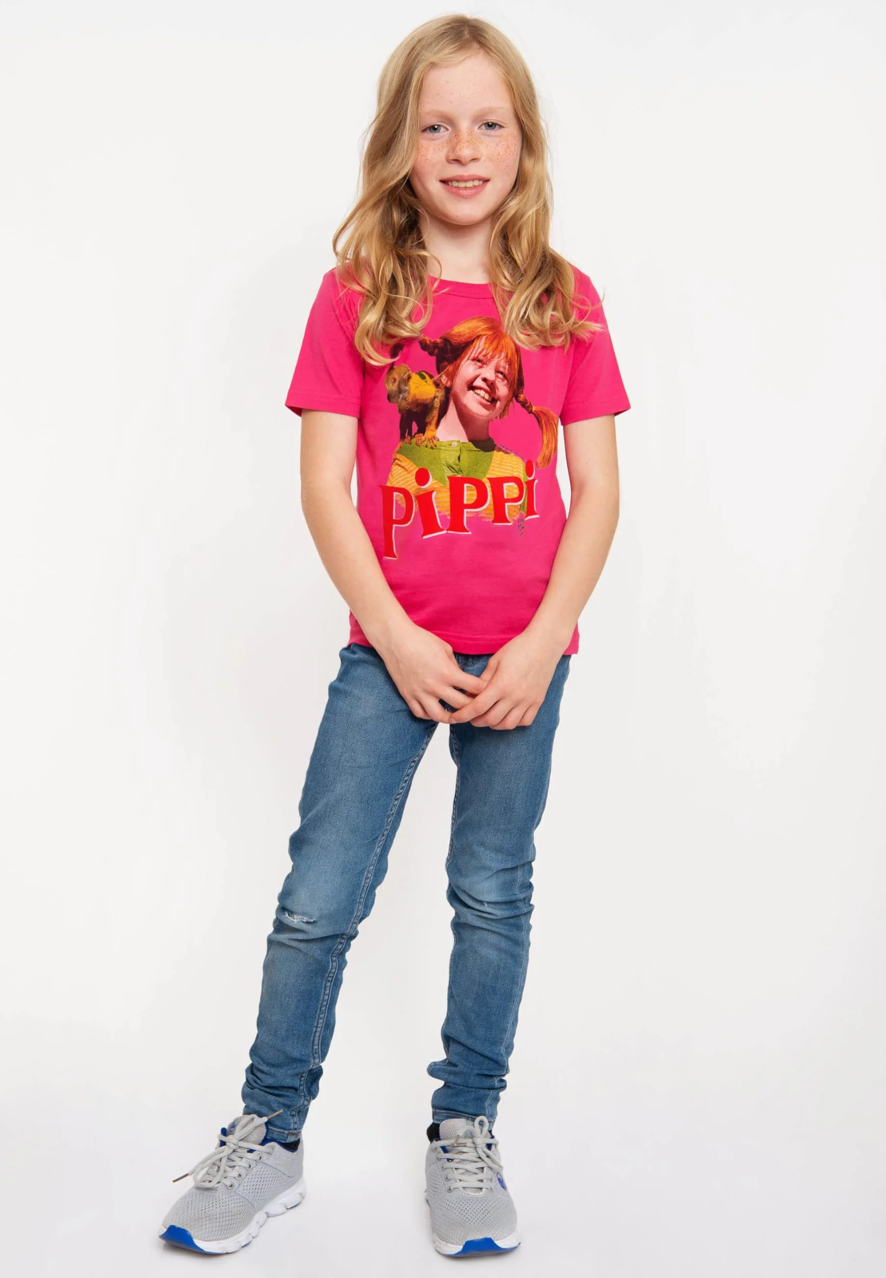 Logoshirt® Pippi Pończoszanka I Pan Nilsson I Koszulka organiczna I Z nadrukiem I Dziecięca I Dziewczęca i chłopięca I Licencjonowany oryginalny design