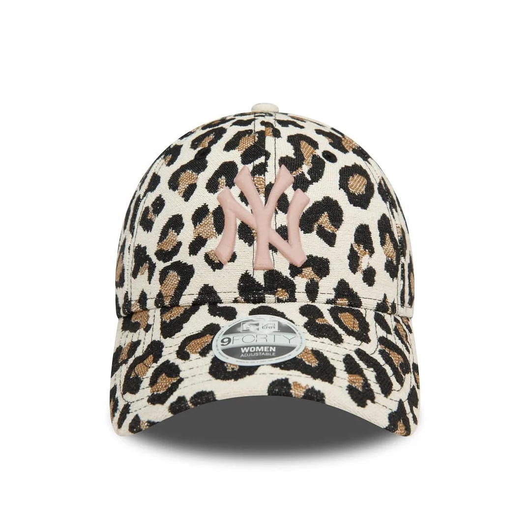 New Era Women MLB 9FORTY Leo Jacquard Leopard Cap New York Yankees