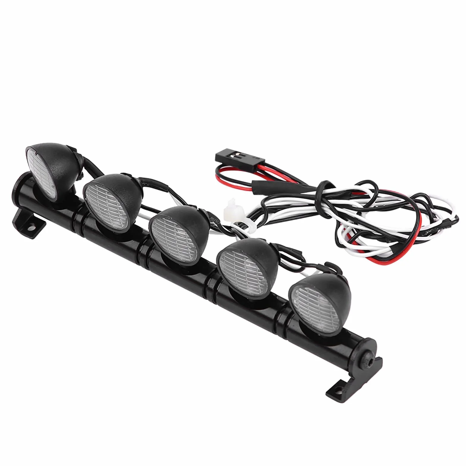 Wpl B16 B36 Części do Huśtawek Metalowe Metalowe 5 Diod Led Listwa świetlna Reflektor Lampa Akcesoryjna część dla Axail Scx10 Rc Samochód 1/10 Rc światła Dachowe Rolle