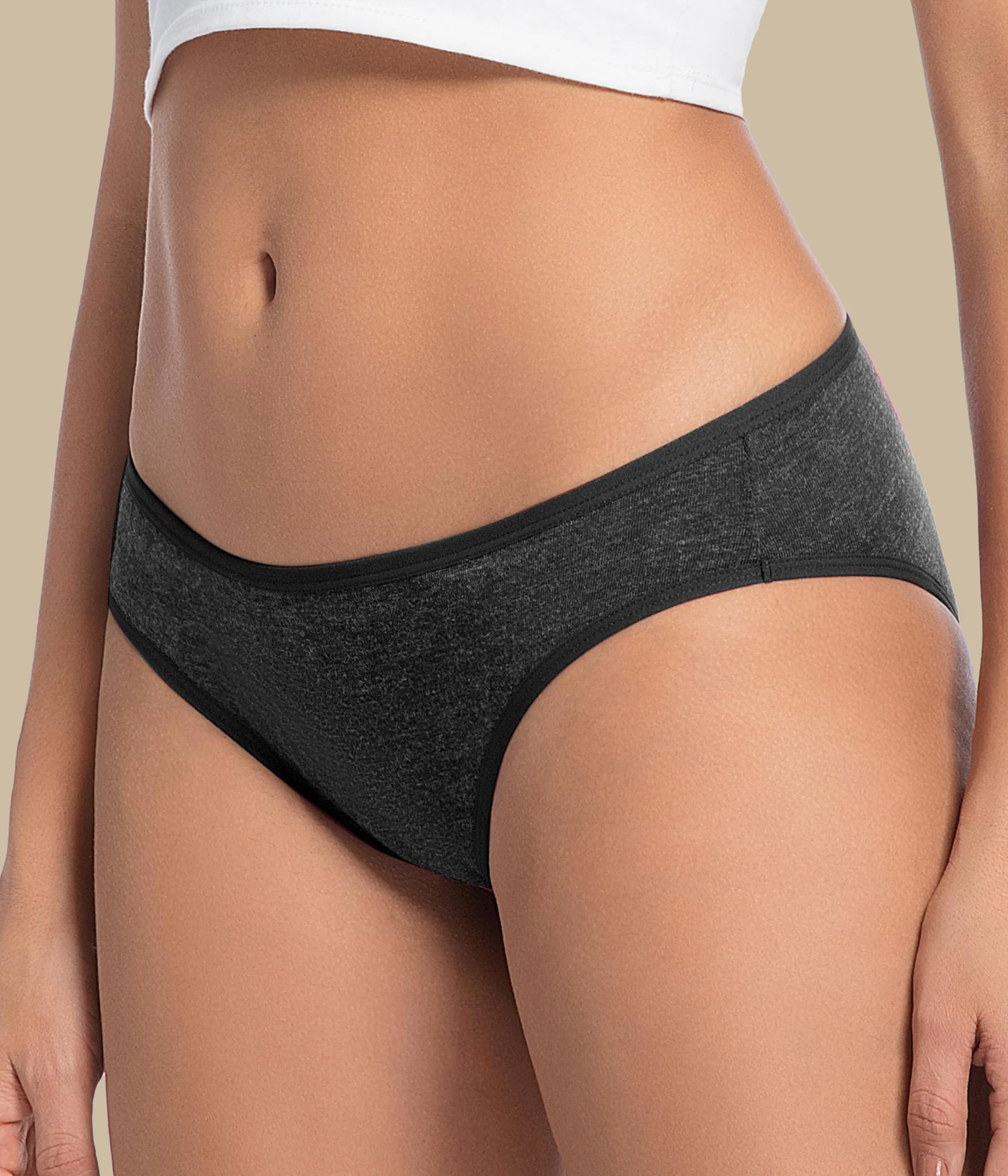 FORVEVO Bielizna damska z wełny merynosów, 3-pak, oddychające wełniane majtki, majtki damskie, bielizna bikini