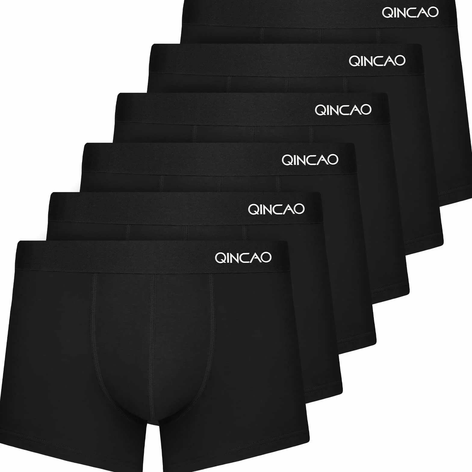QINCAO Bokserki męskie 6-pak, bielizna w stylu retro, z bawełny, S, M, L, XL, XXL, XXXL