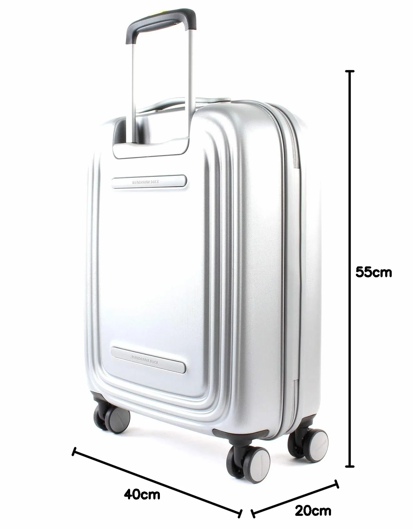 Mandarina Duck Walizka, Srebrny, 40x55x20 cm