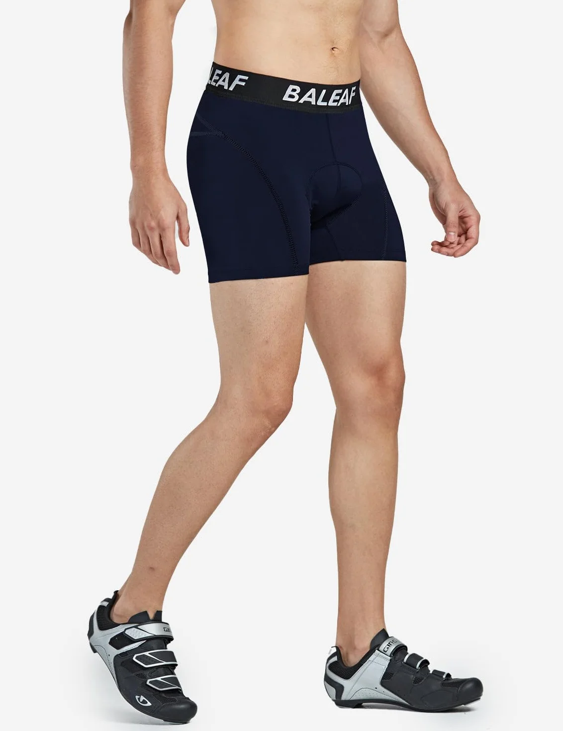 BALEAF Męskie spodenki rowerowe z wyściółką 3D, bielizna rowerowa MTB Liner