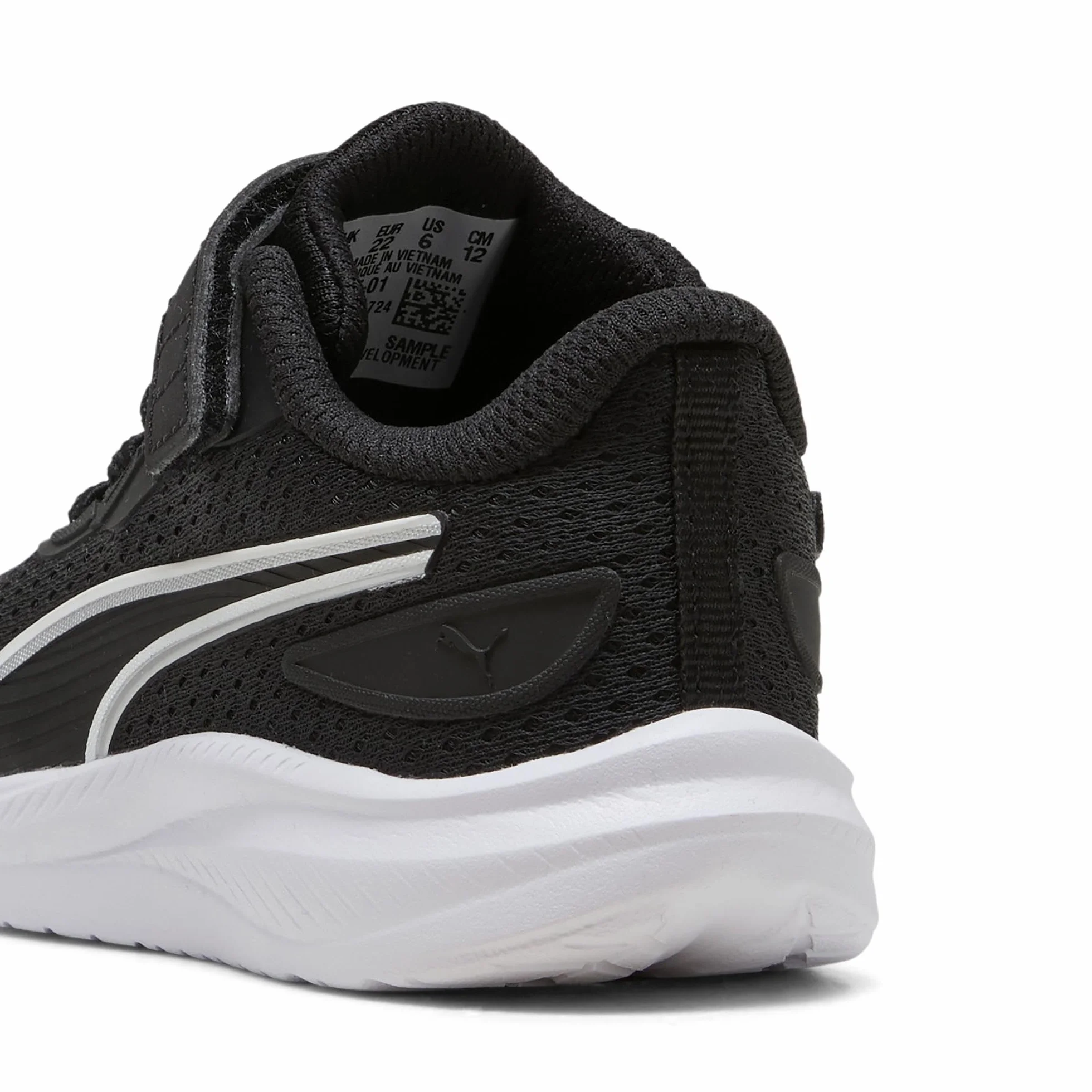 PUMA Unisex Baby Skyrocket 2 AC+ INF trampki, czarno-białe srebro, 4,5 UK dziecko, Puma Czarny PUMA Biały PUMA Srebrny, 4.5 UK