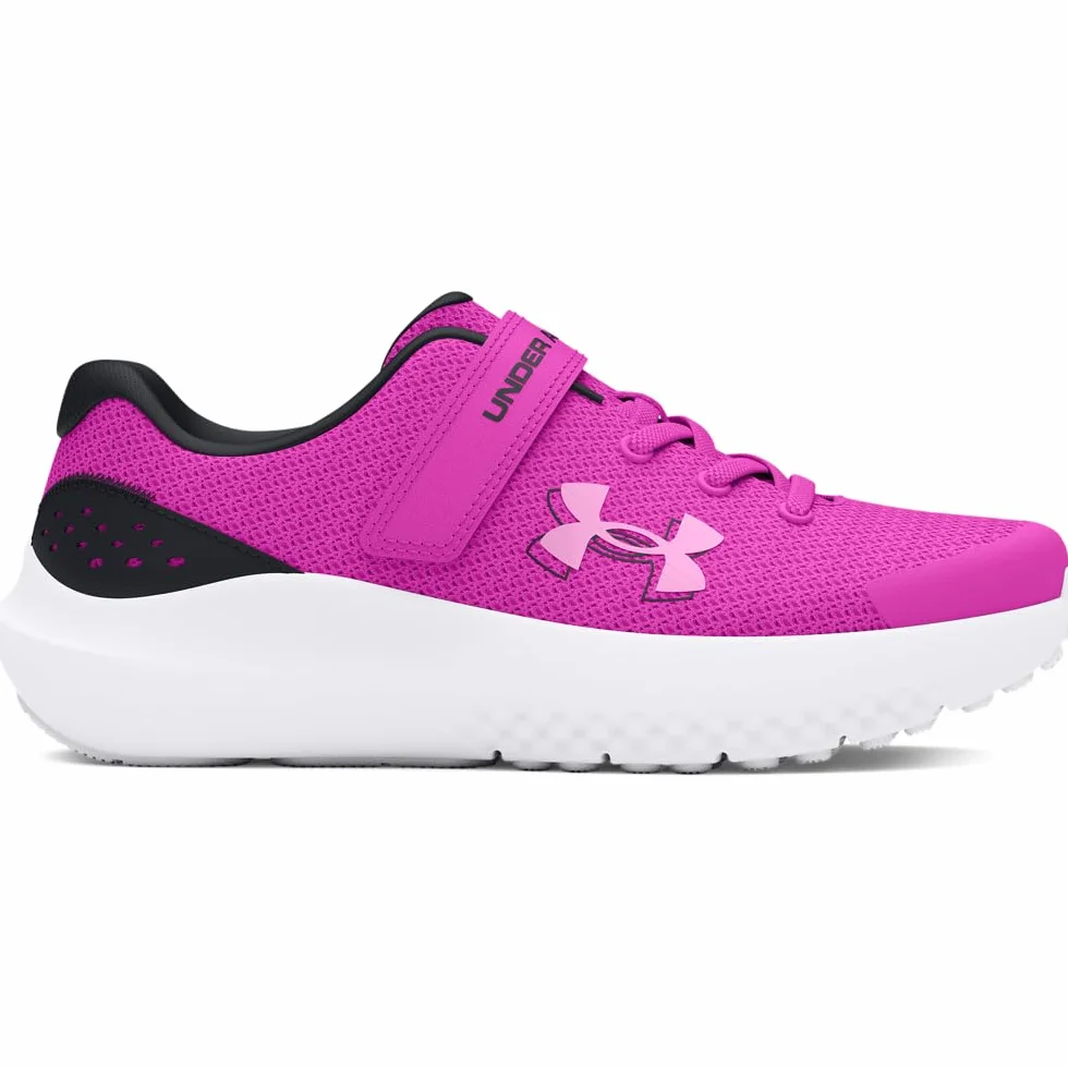 Under Armour UA GPS Surge 4 AC Buty do biegania, Vivid Magenta/Czarny/Stellar Pink, 31,5 EU, Vivid Magenta Czarny Stellar Różowy, 31.5 EU