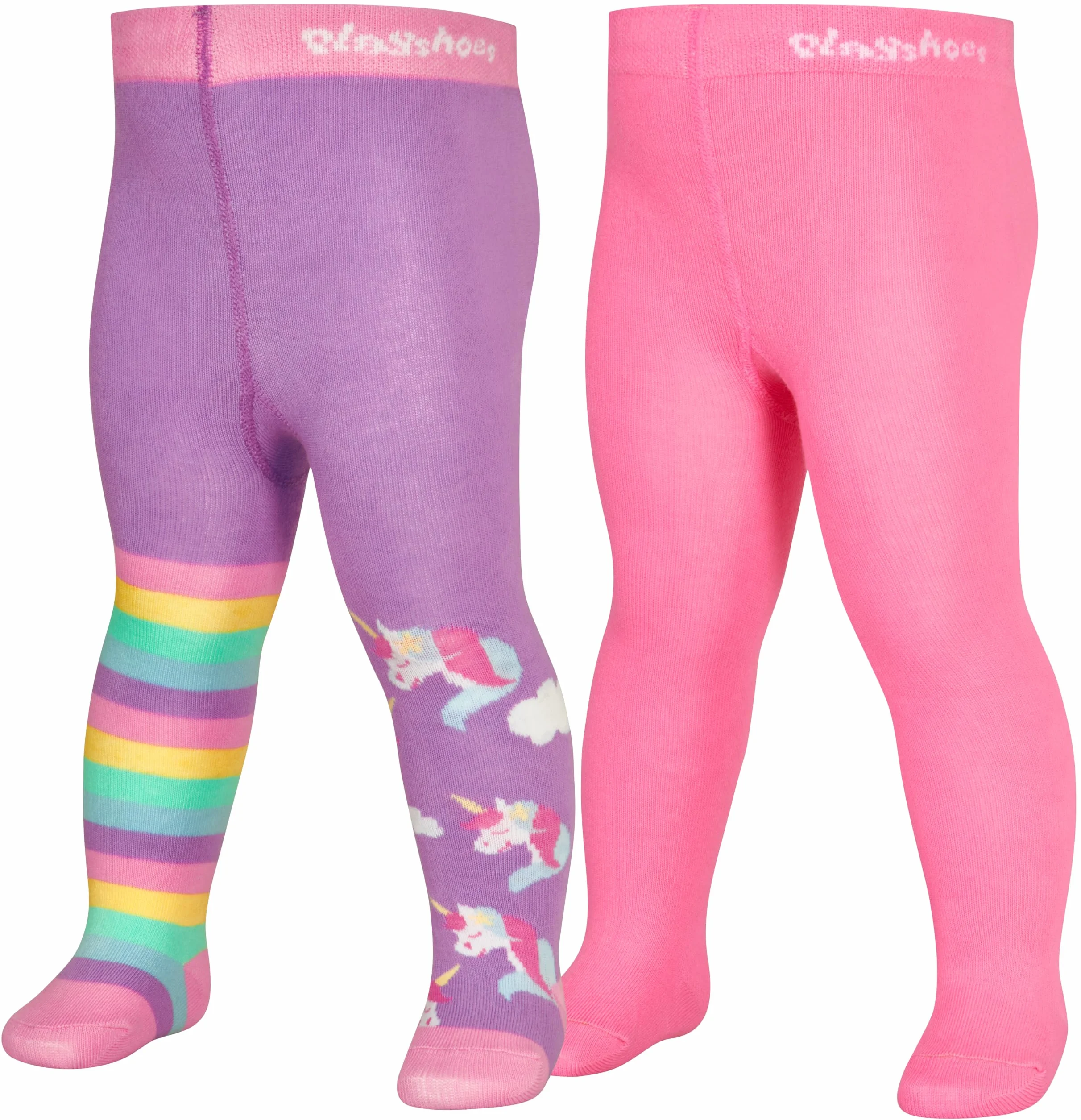 Playshoes Rajstopy Uniseks - dzieci Einhorn 2er Set