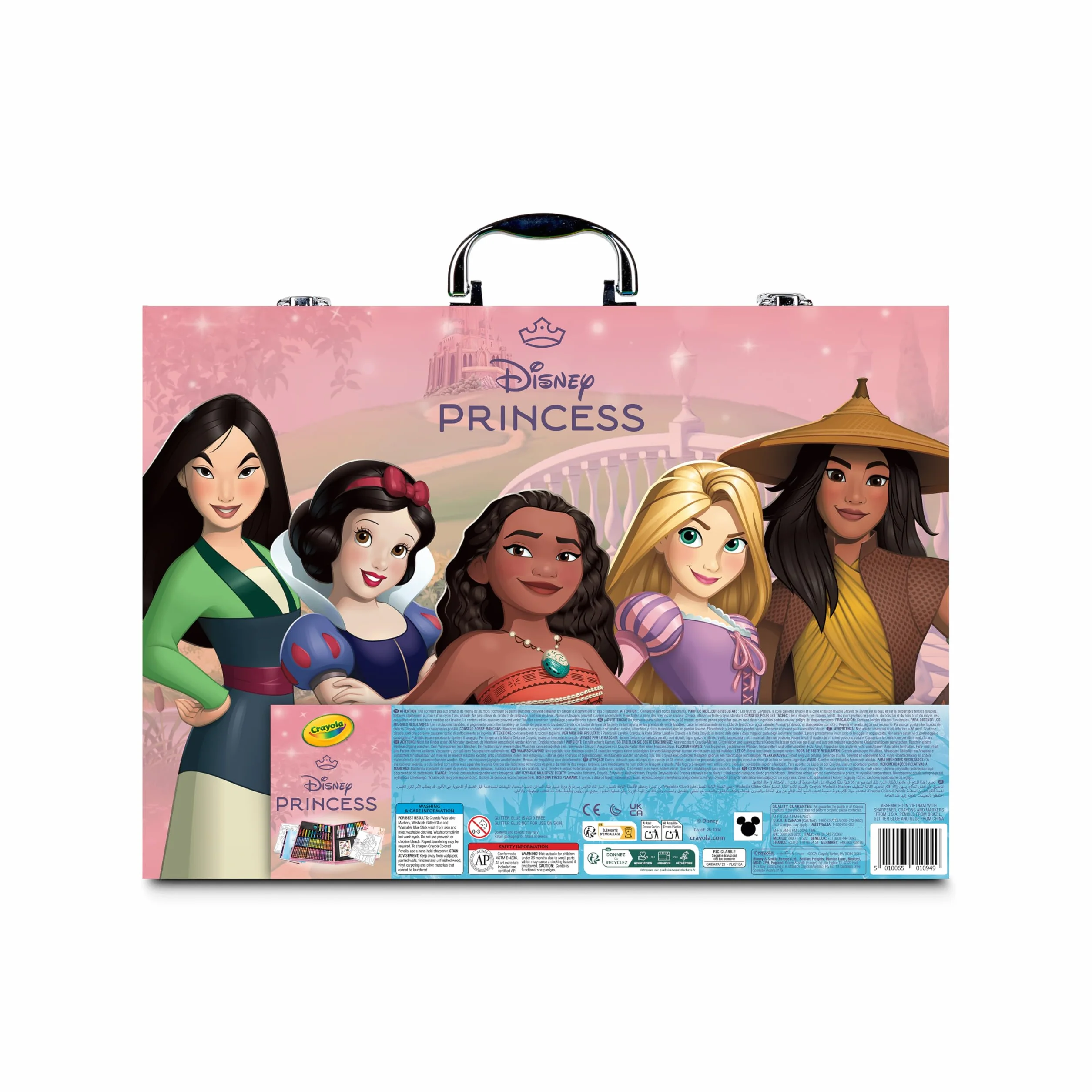 CRAYOLA - Aktówka artysty księżniczki Disney, 115 sztuk, lat 4,5,6,7+, 25-1094