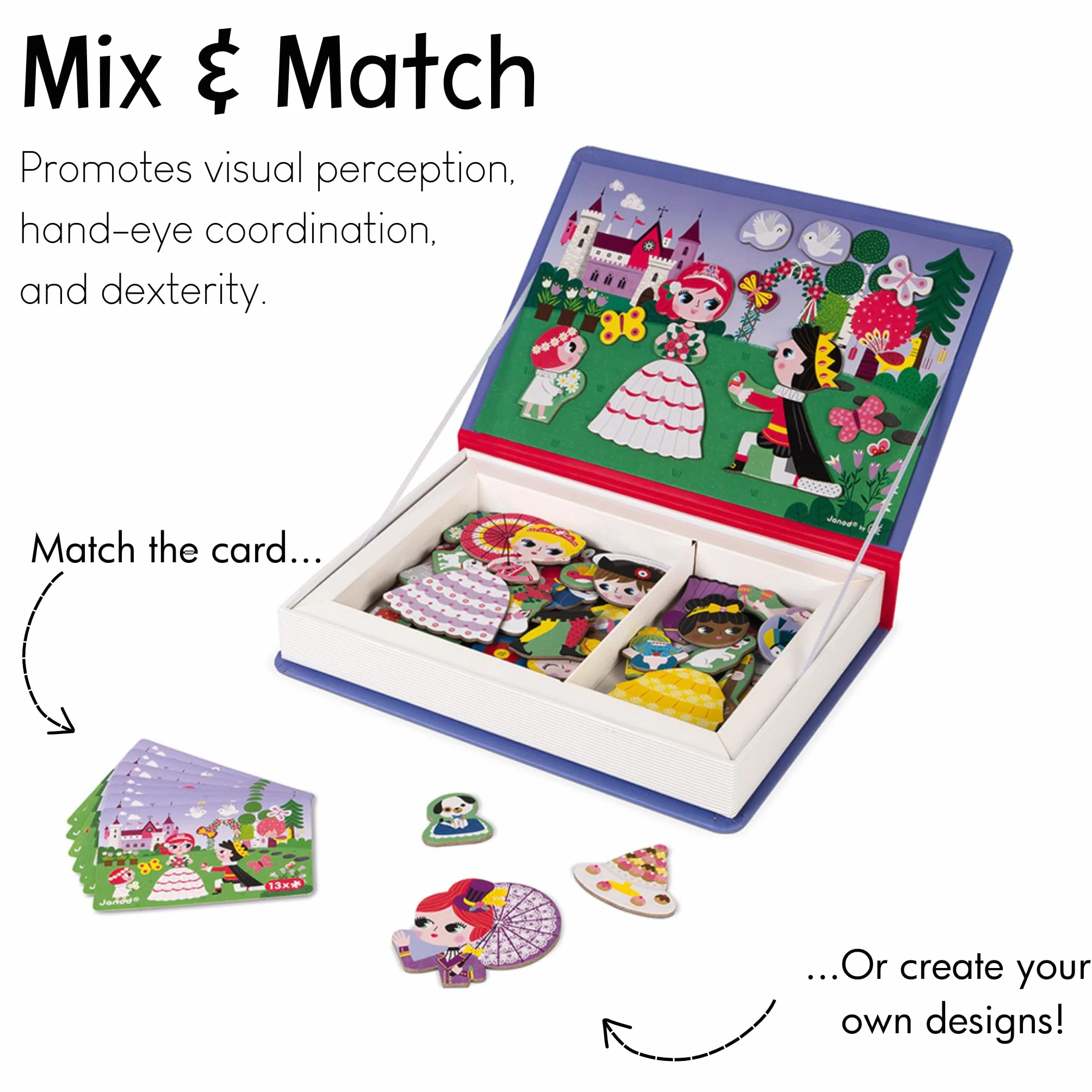 Janod J02725 Princesses Magneti'Book