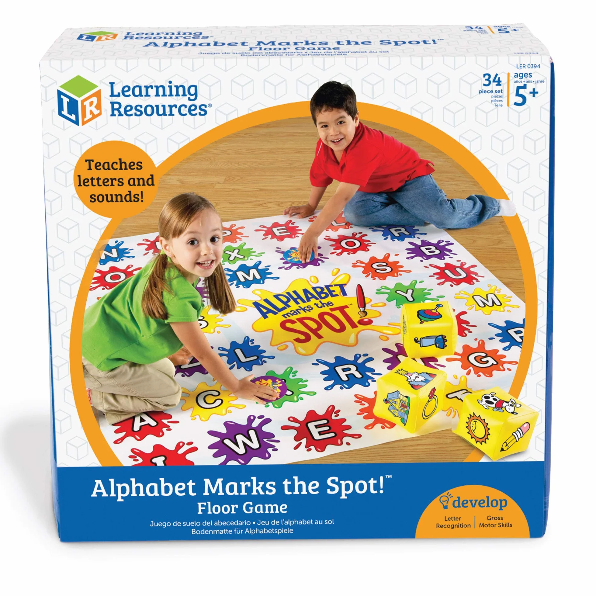 Learning Resources Alphabet Marks the Spot Pod?oga Gra 34-Kawałek Aktywność Zestaw