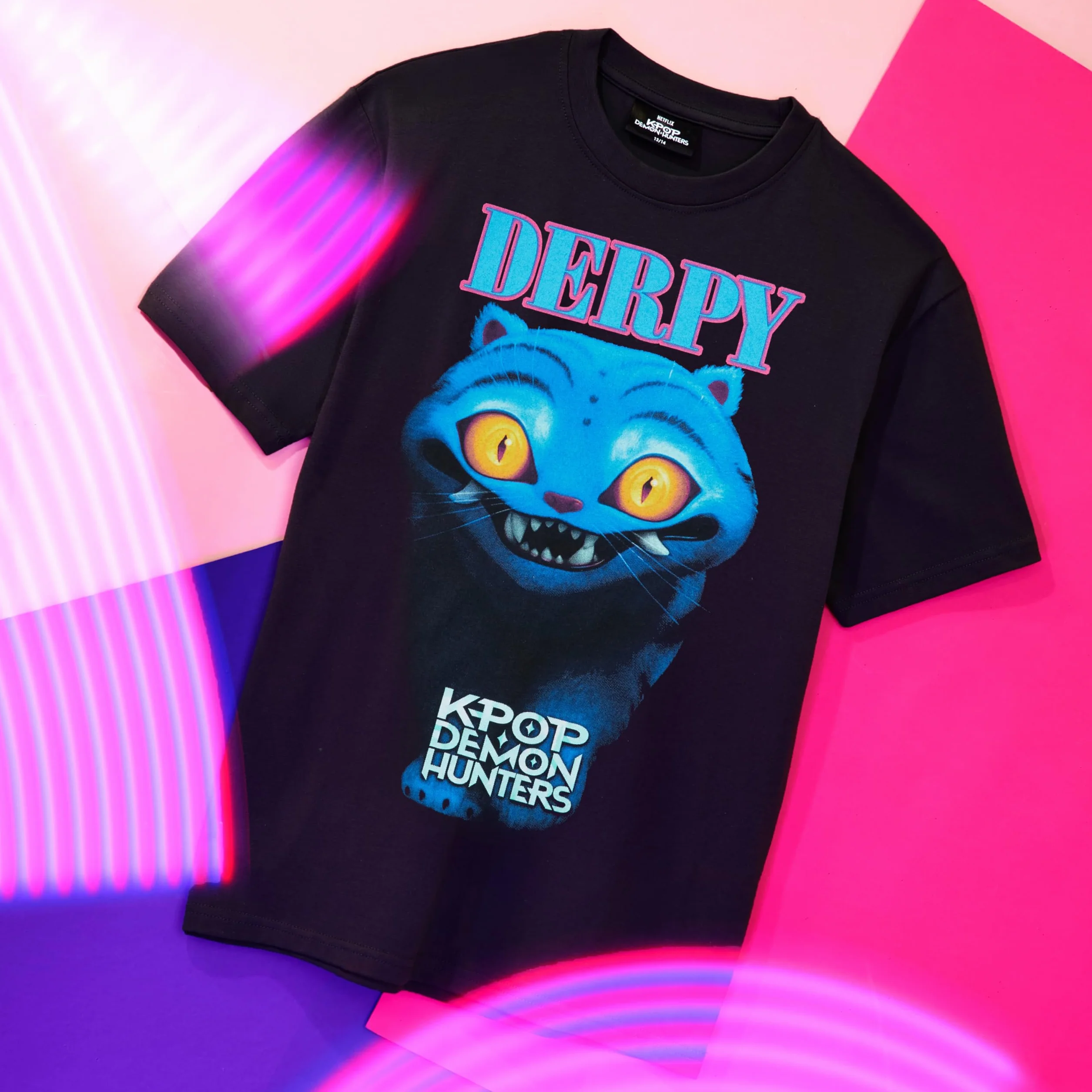 KPop Demon Hunters T-shirt dla dziewcząt i nastolatków, z krótkim rękawem, okrągły dekolt, anime demon hunter merch, prezent dla dziewczynek